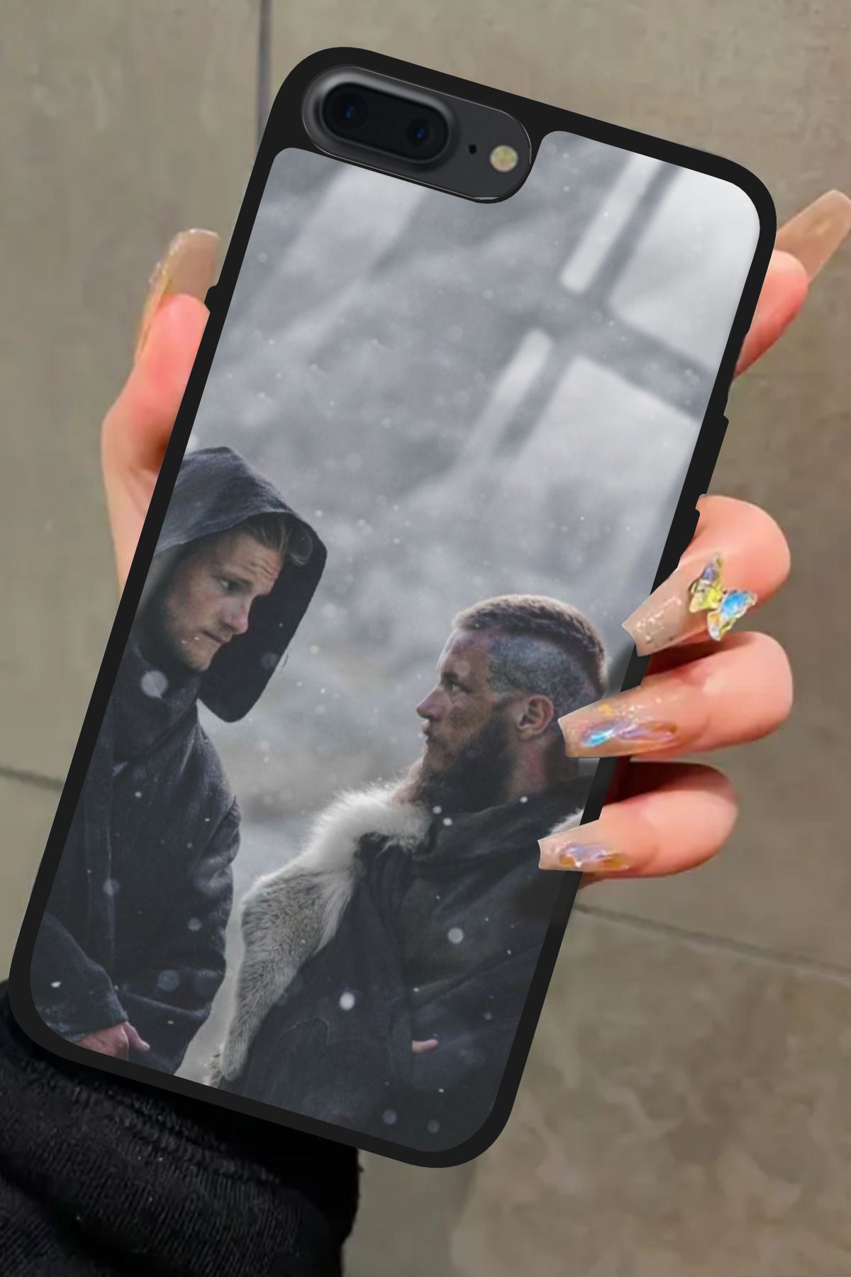 Snacase iPhone 7 Plus Uyumlu Vikings Tasarımlı Glossy Premium Kılıf