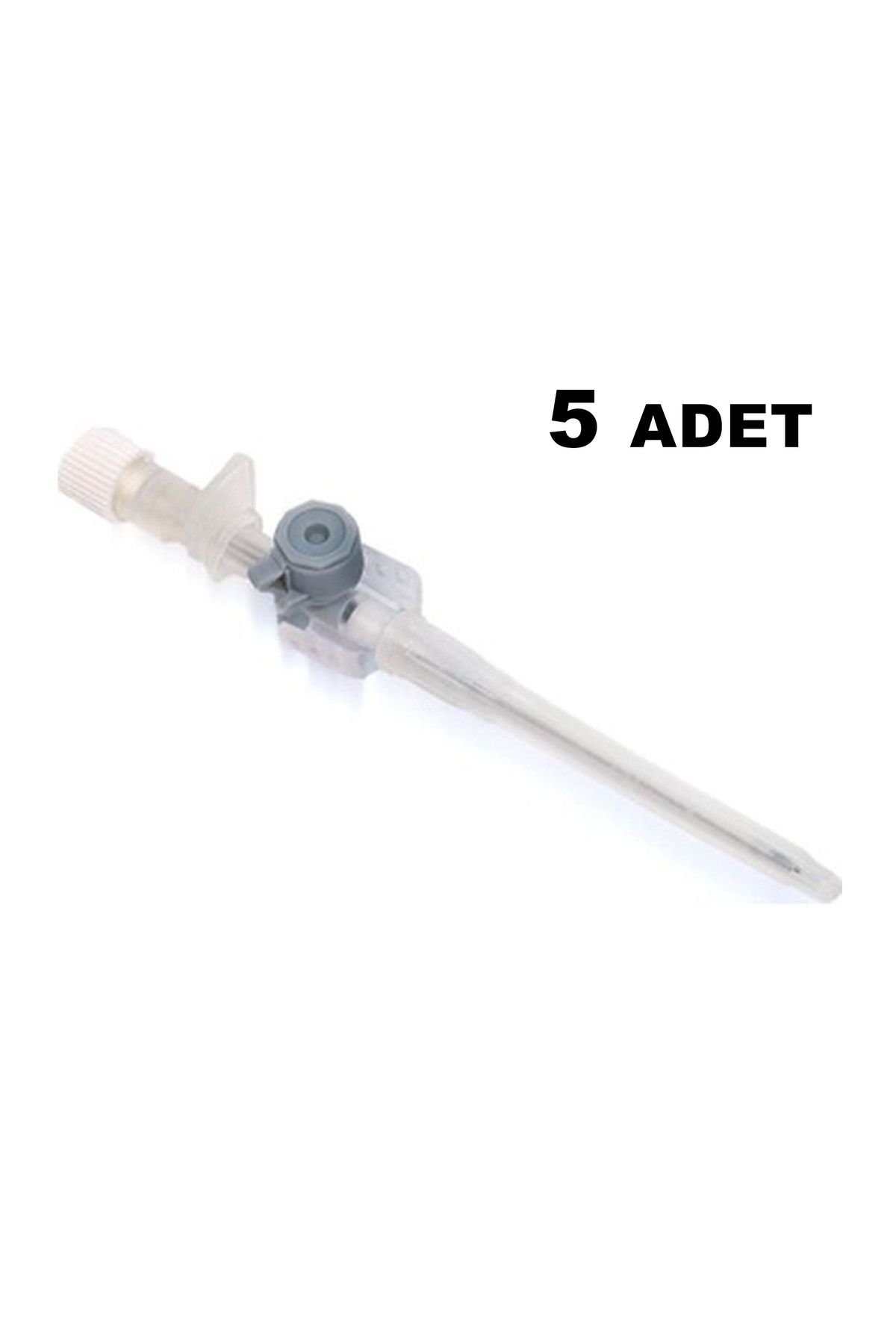 Bıçakçılar Piercing Delim İğnesi 1,7 mm Gri Anjiokat Intraket Kanül İğnesi Göbek ve Dil delim iğnesi 5 ADET