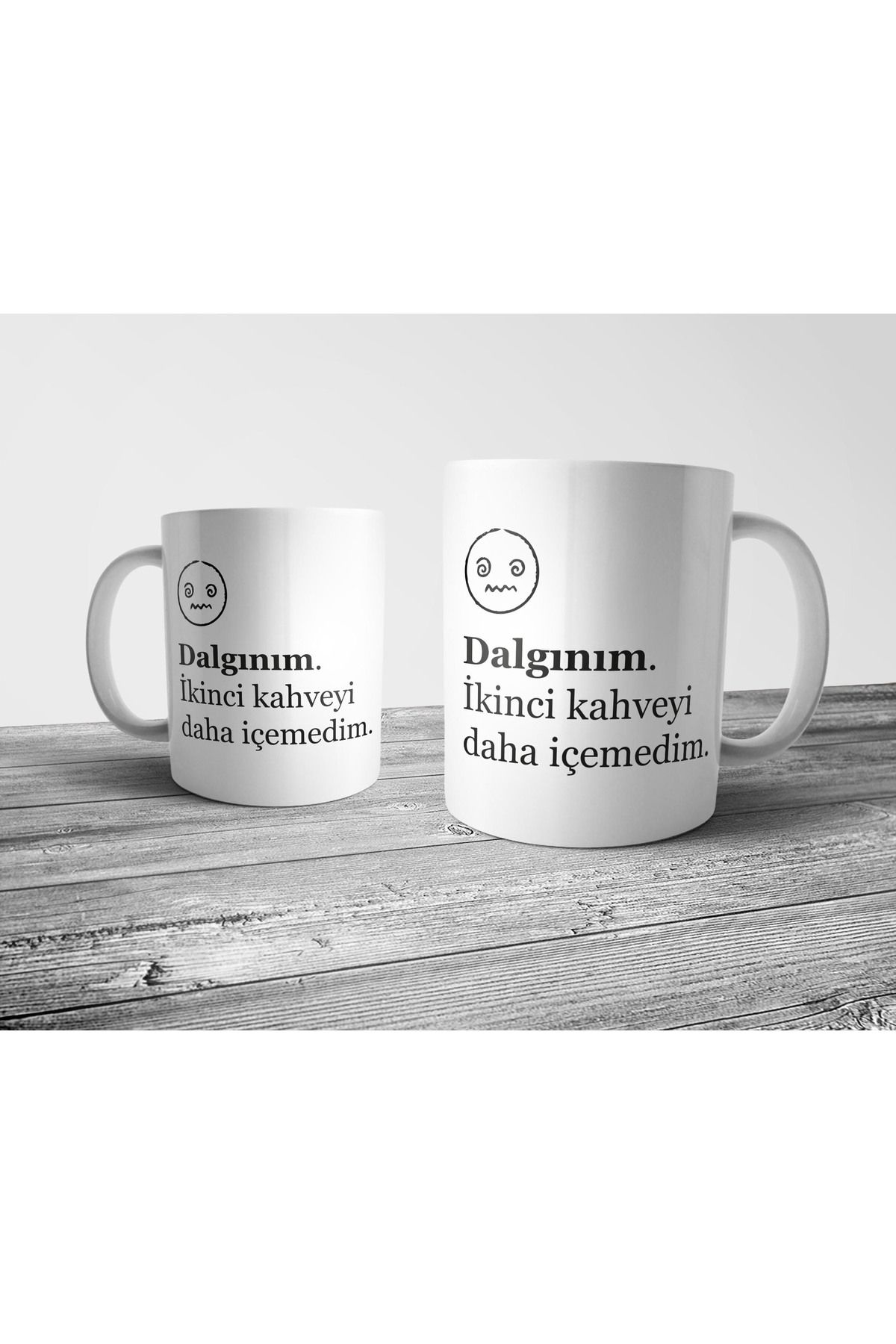 Pixxa Kahve ve Dalgınlık - Kahve Sevgisi Kupa Bardak Model 1