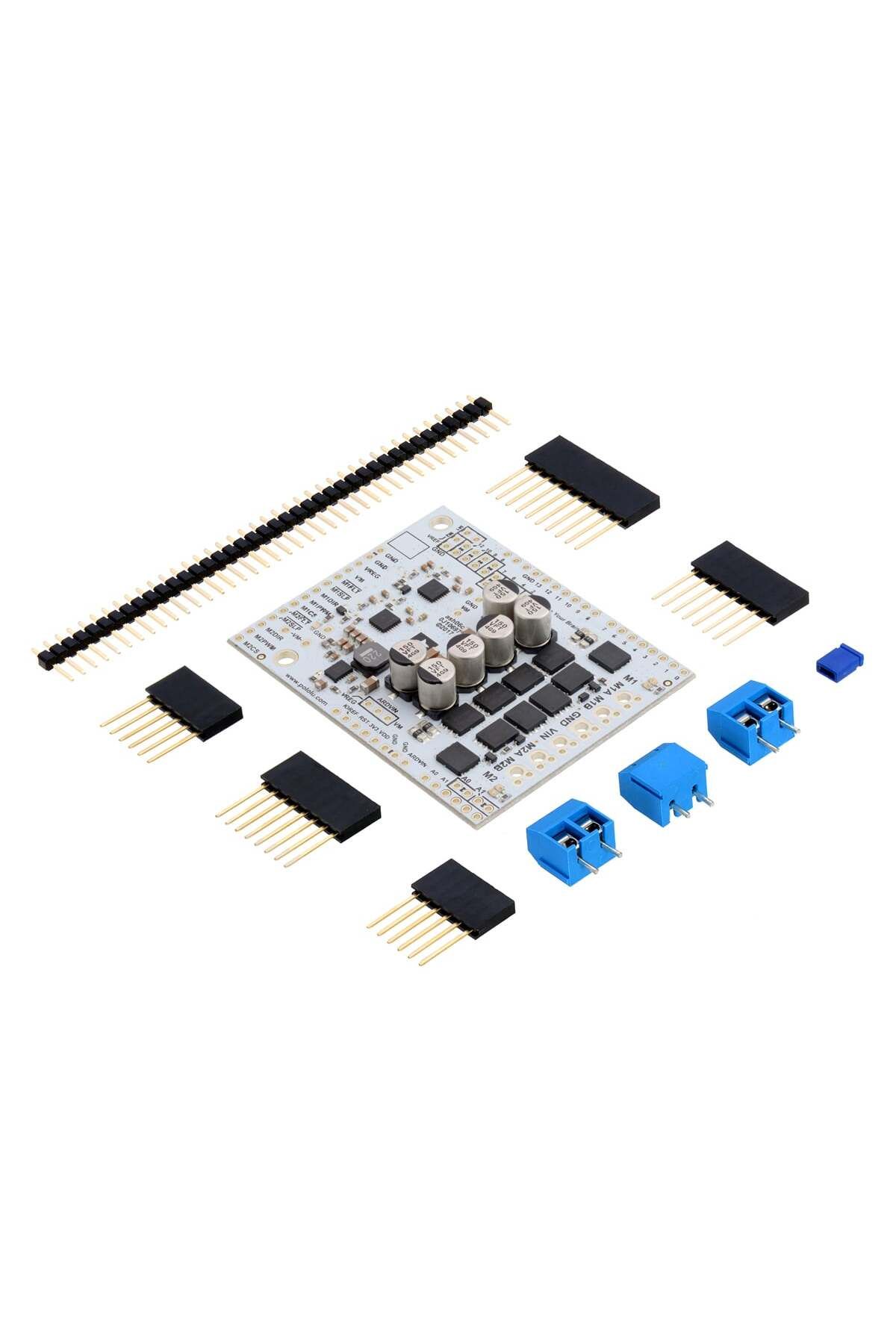 Pololu-Dual G2 High-Power Motor Driver 24v18 Shield for Arduino 1