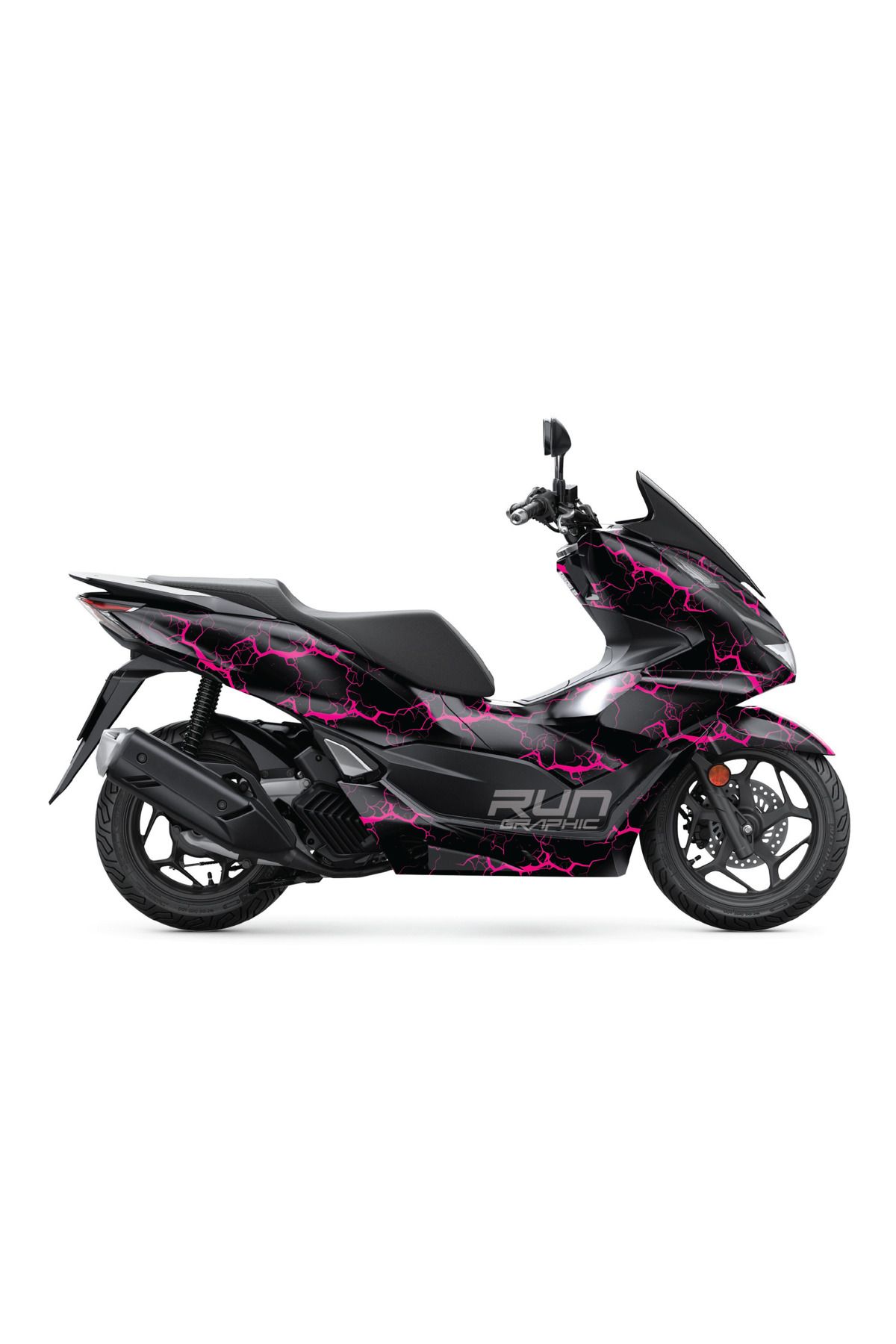 Run Grafik Shop HONDA PCX 2021-2024 ŞİMŞEK KAPLAMA GRAFİK SETİ KİT