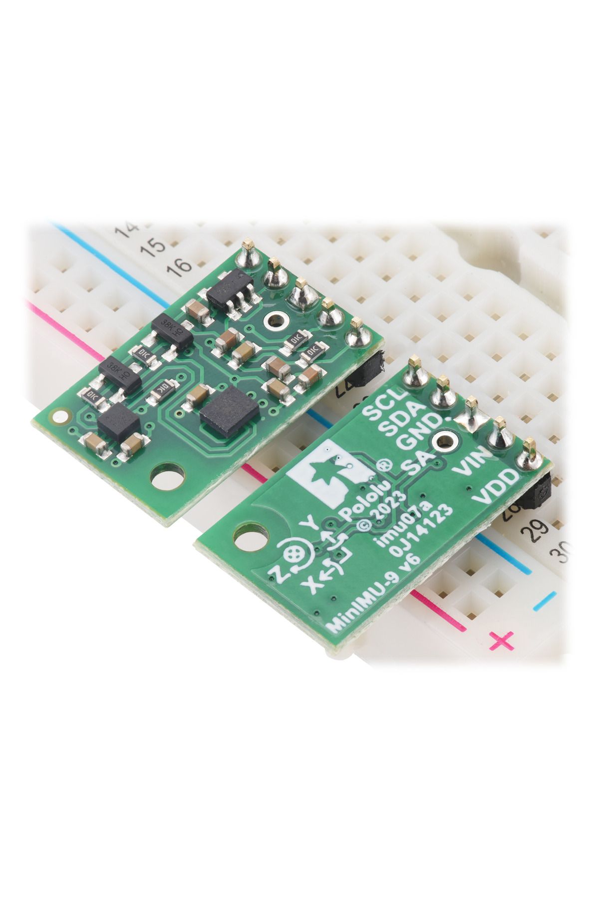 Pololu-MinIMU-9 v6 Gyro, Accelerometer, and Compass (LSM6DSO and LIS3MDL Carrier) 5