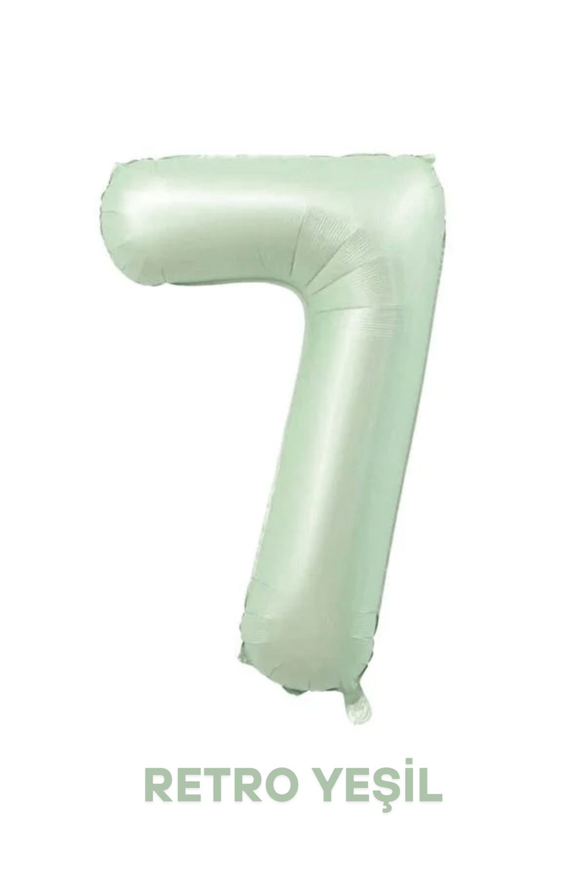 Mielibon Retro Yeşil Rakam Folyo Balon - 76 cm