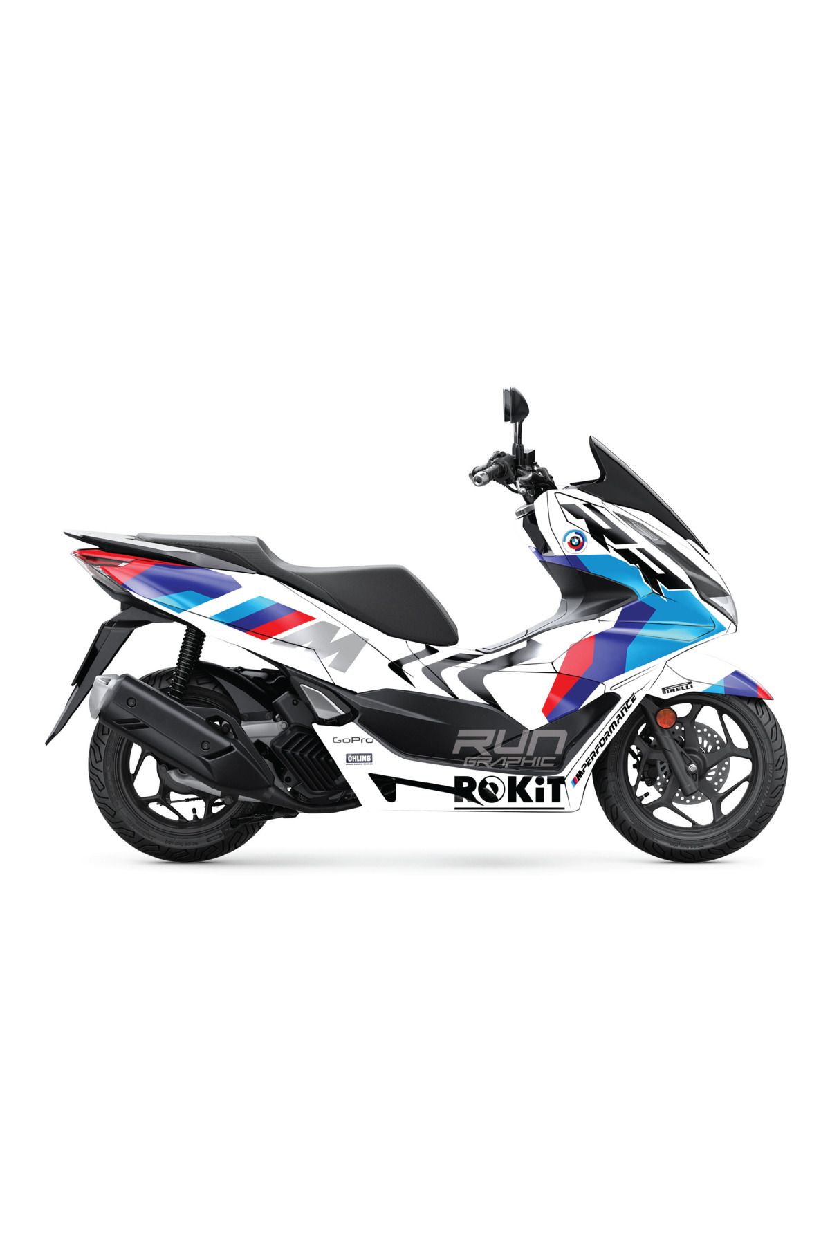 Run Grafik Shop HONDA PCX 2021-2024 BMW RR KAPLAMA GRAFİK SETİ KİT