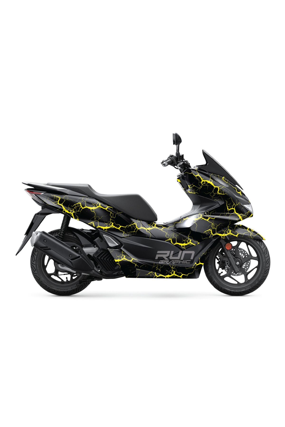 Run Grafik Shop HONDA PCX 2021-2024 ŞİMŞEK KAPLAMA GRAFİK SETİ KİT