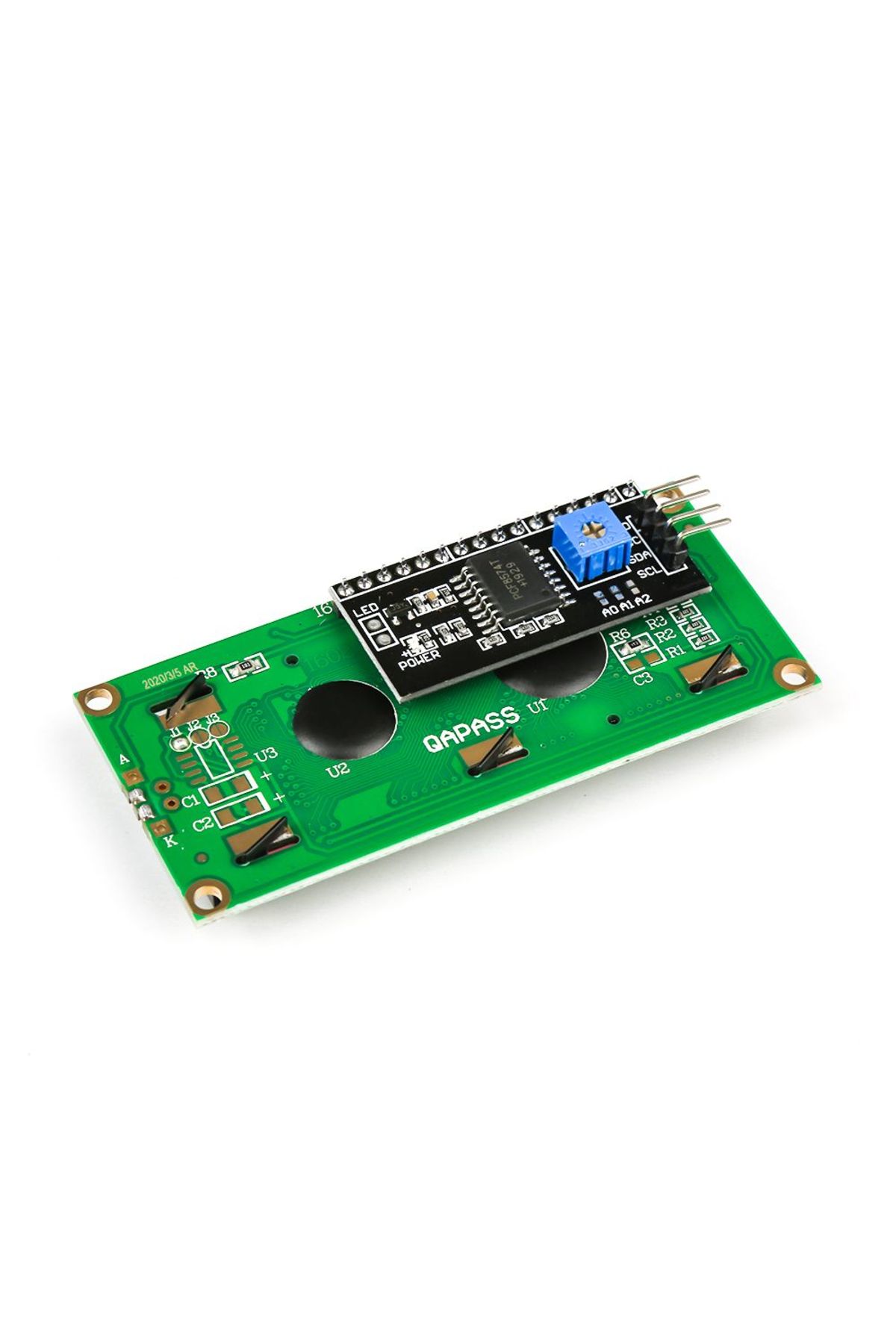 ROBOFUN-LCD display module with blue backlight and I2C 7