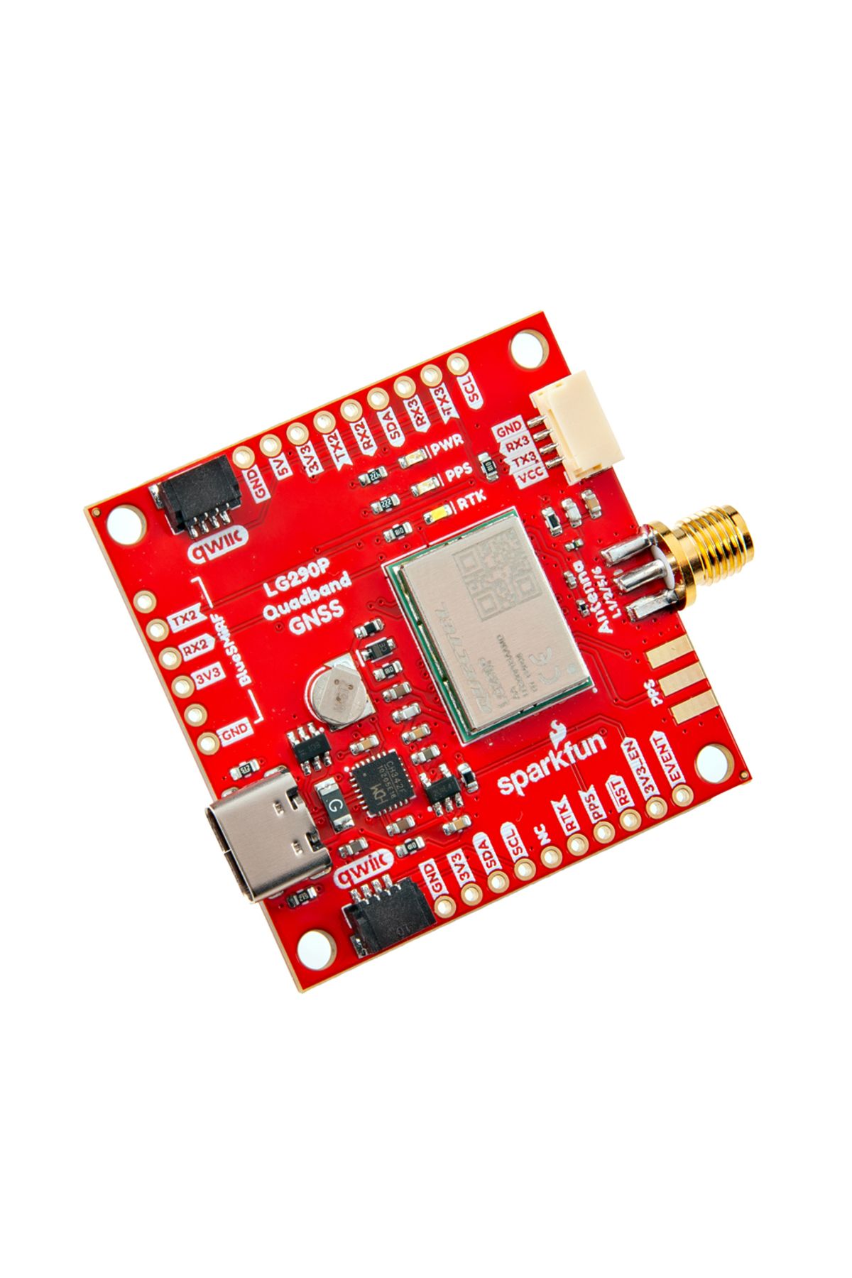 ROBOFUN-SparkFun Quadband GNSS RTK Breakout - LG290P (Qwiic) 1