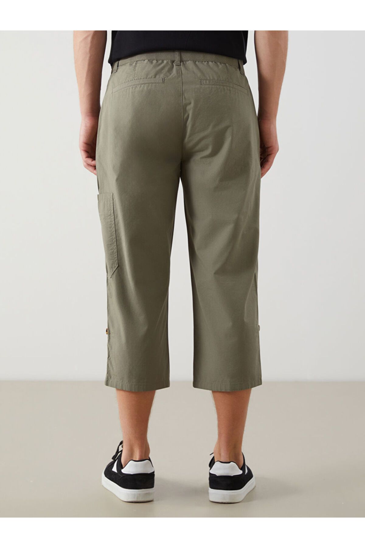 LC Waikiki-Sparkling Selections from Shining Store |   Khaki Standard Fit Men's Roller Shorts 4