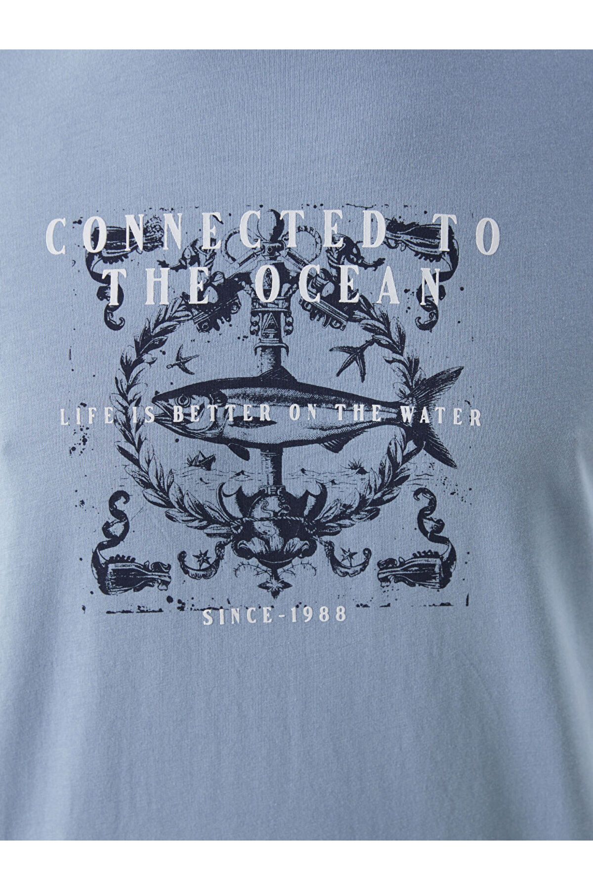 LC Waikiki-Ανδρικό Tisort με στάμπα Crew Neck New Season - S5FA51Z8 3