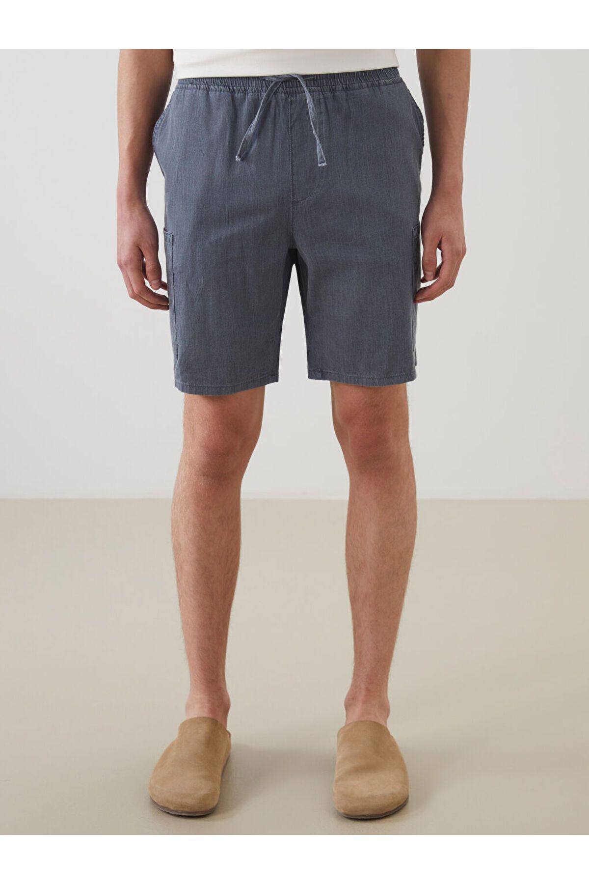 LC Waikiki-Sparkling Selections from Shining Store |   Jeans Indigo Comfortable Fit Men's Jean Shorts 2