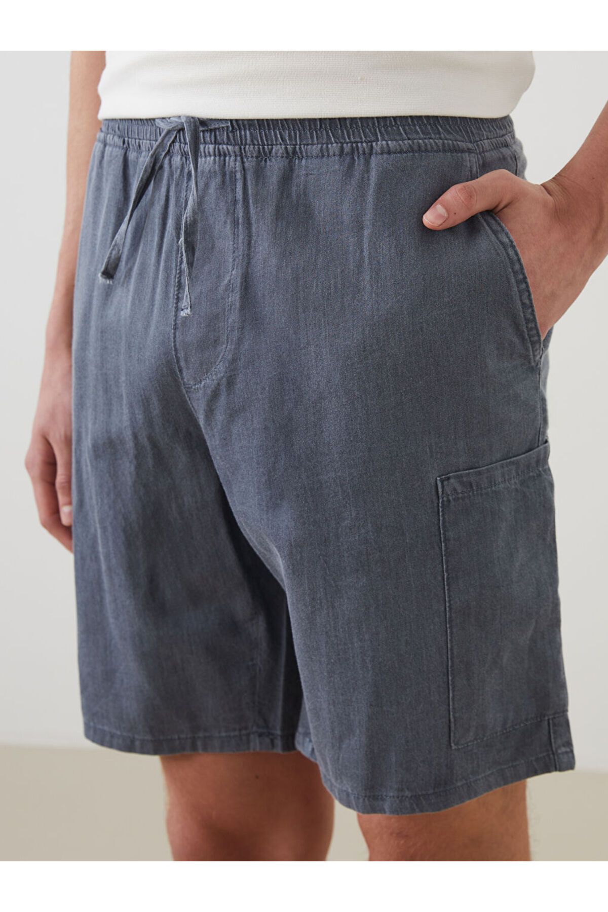 LC Waikiki-Sparkling Selections from Shining Store |   Jeans Indigo Comfortable Fit Men's Jean Shorts 3
