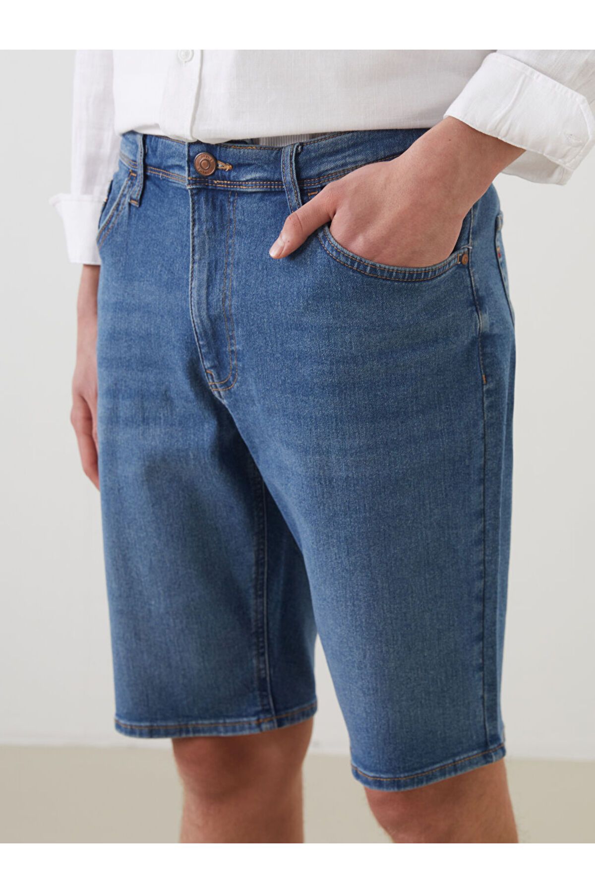 LC Waikiki-Νέα σεζόν Slim Fit Ανδρικό Jean Sort - S5K974Z8 3