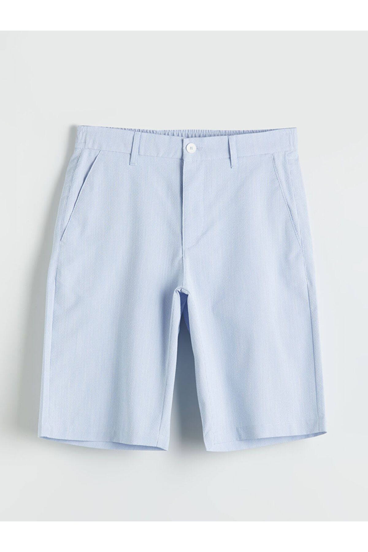 LC Waikiki-Ανδρικό σορτς Ecru Standard Fit 5