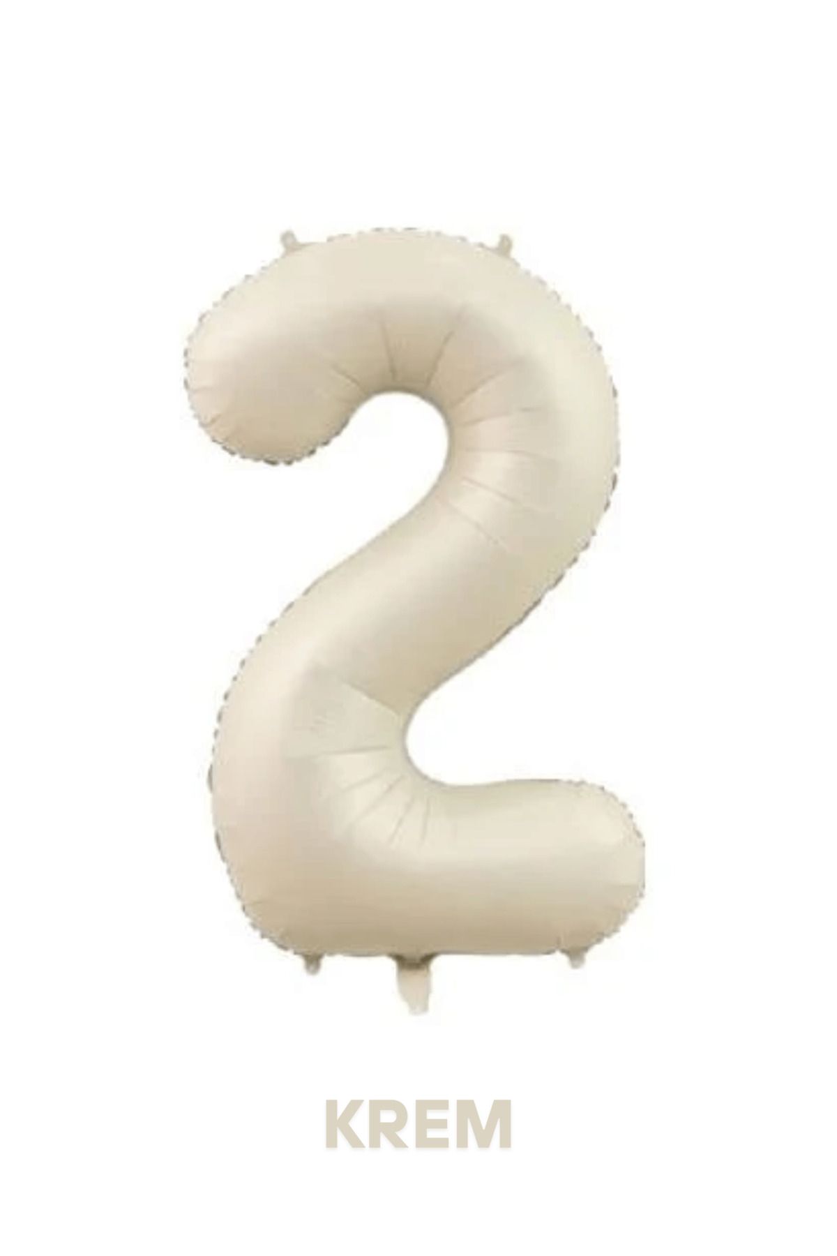 Mielibon Rakam Folyo Balon Krem Renk - 76 cm