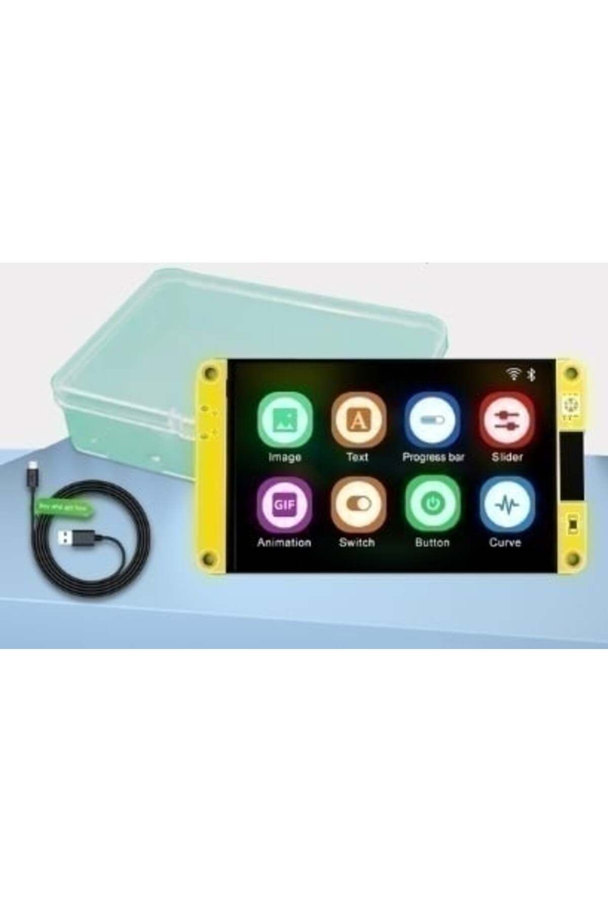 ROBOFUN-ESP32 Arduino LVGL Development Board with WiFi and Ble, 3.5in 320*480 Capacitive Touch Smart Screen 1