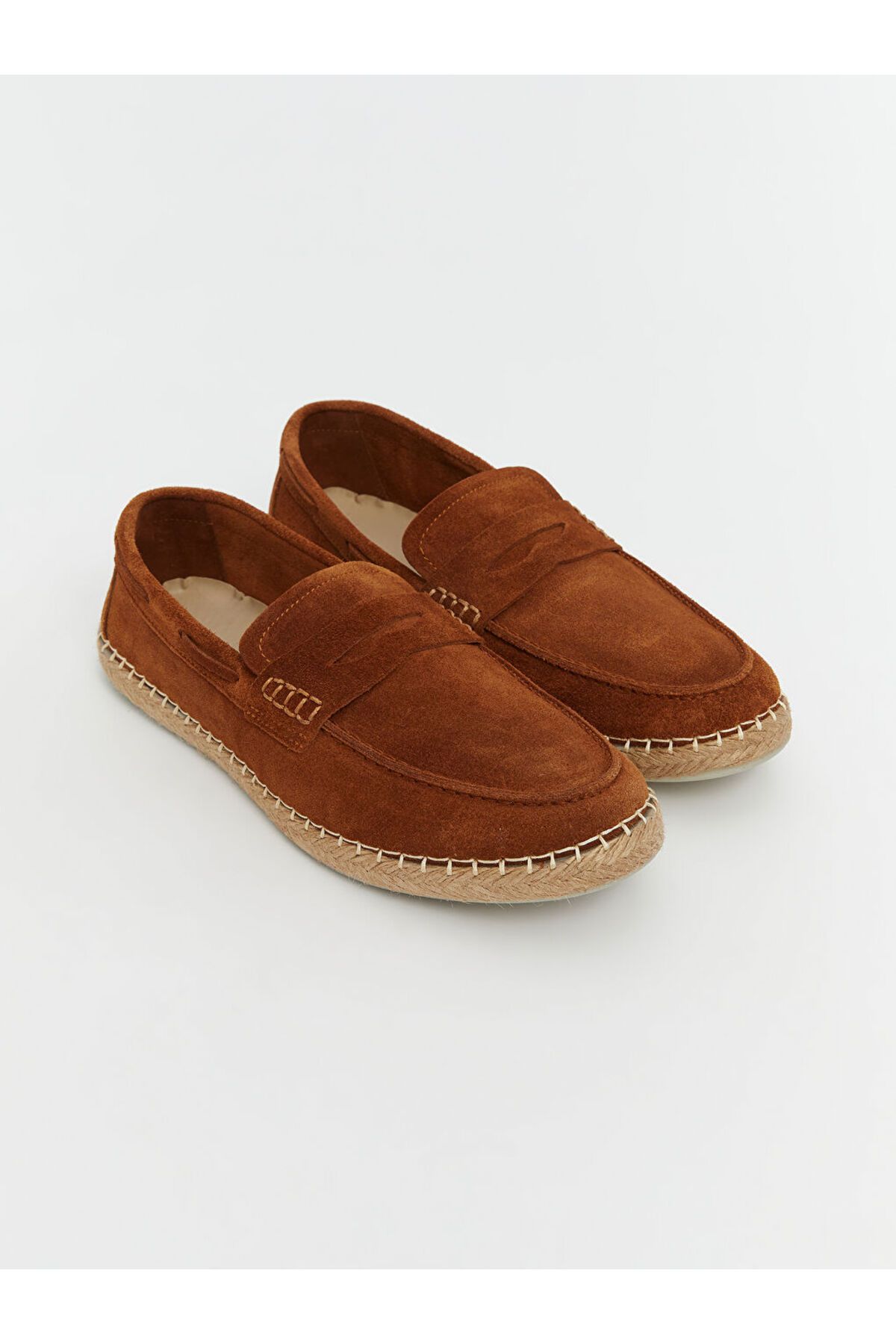 LC Waikiki KOOR Kahverengi Süet Görünümlü Erkek Loafer Ayakkabı