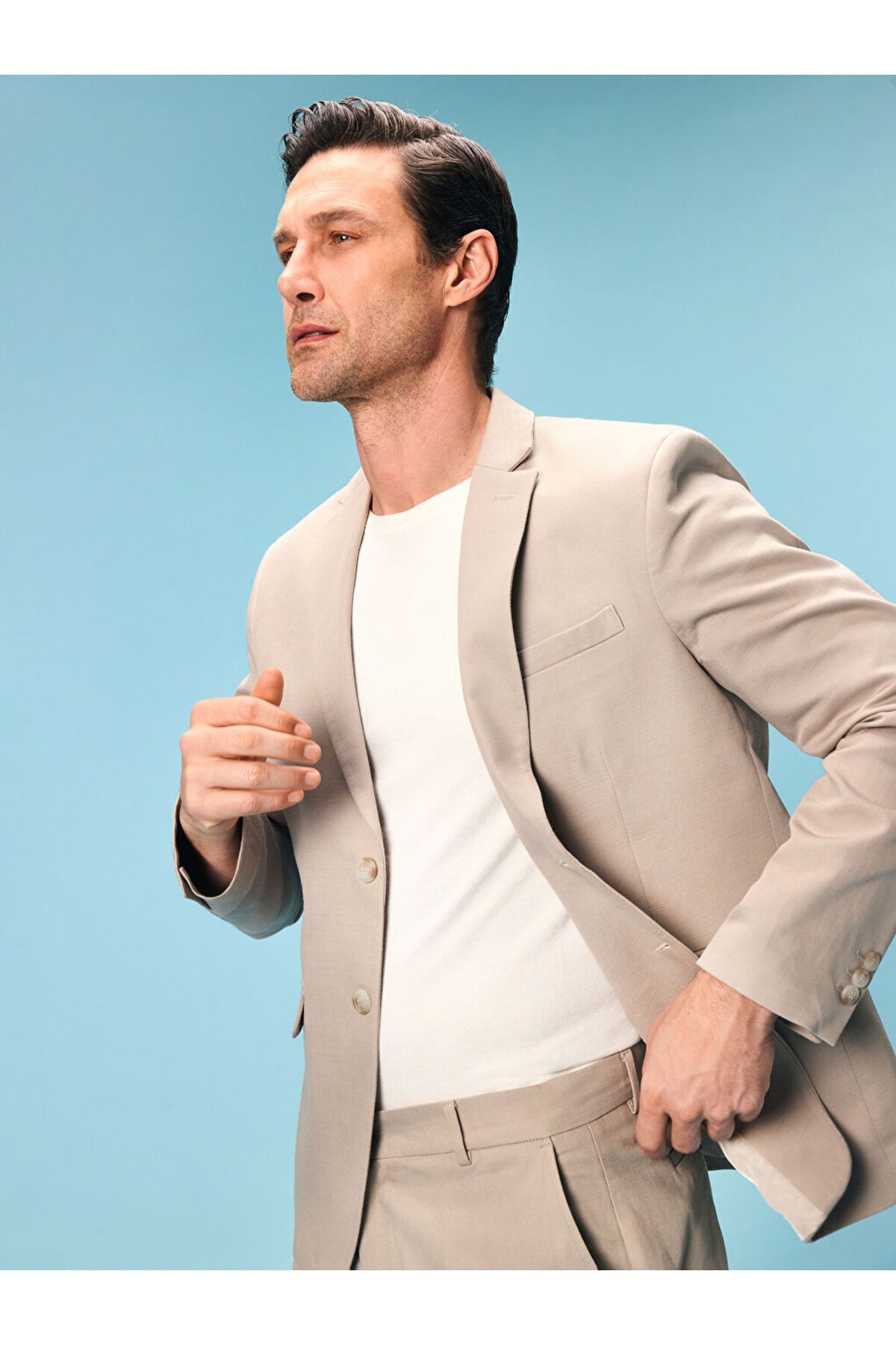 LC Waikiki Standart Kalıp Keten Karışımlı Erkek Blazer Ceket