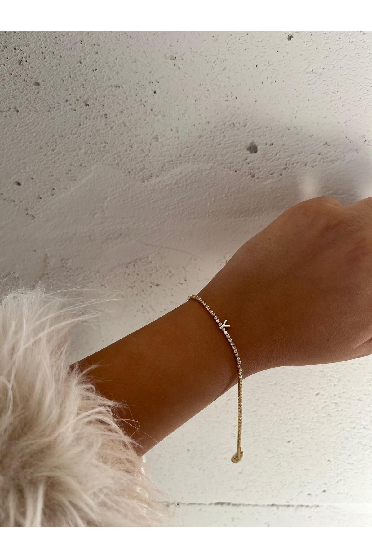 FASHİON JEWELRY Mini Zarif Y Harf Bileklik