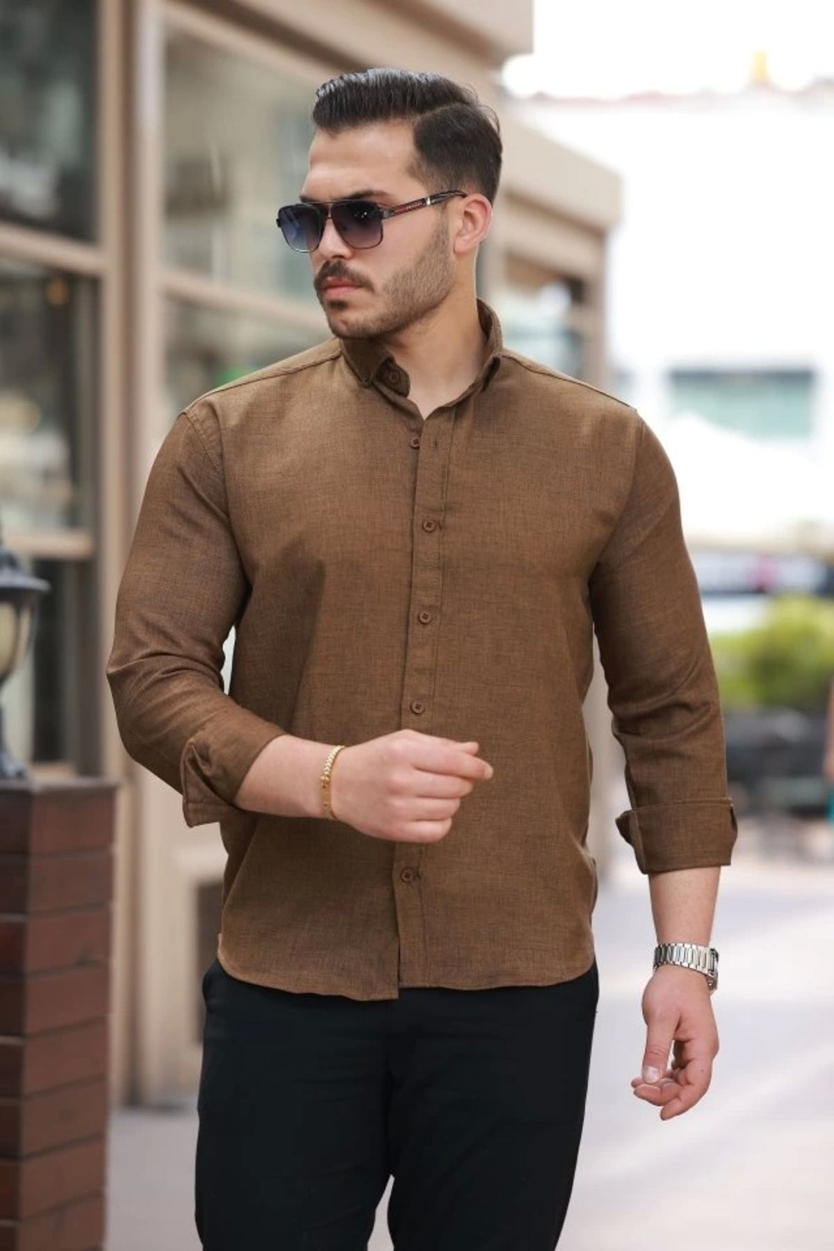 Butik Erkek Uzun Kollu Gömlek