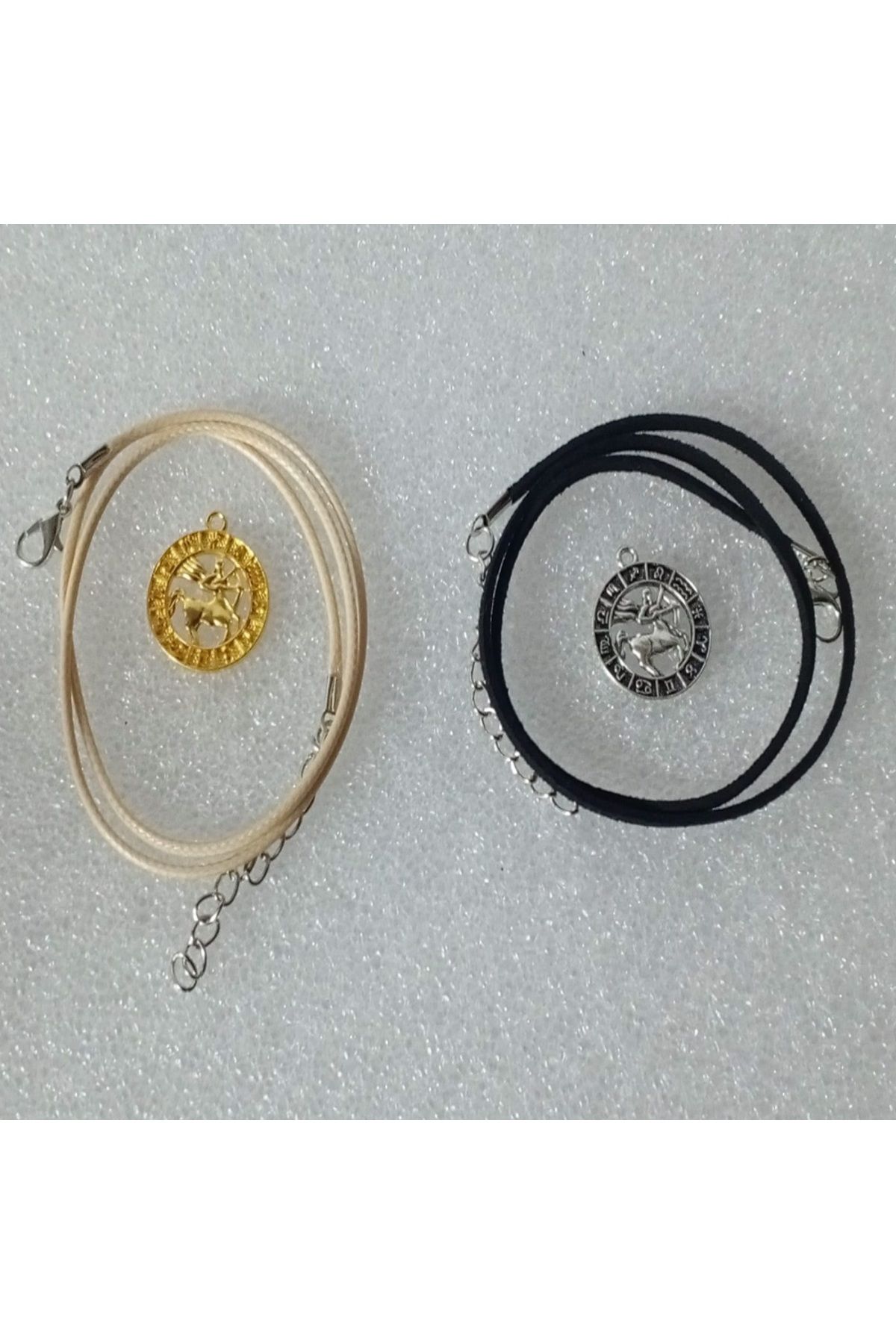 orco (1 GOLD COLOUR + 1 SILVER COLOUR ) 2 ADET BURÇ KOLYE YAY BURCU