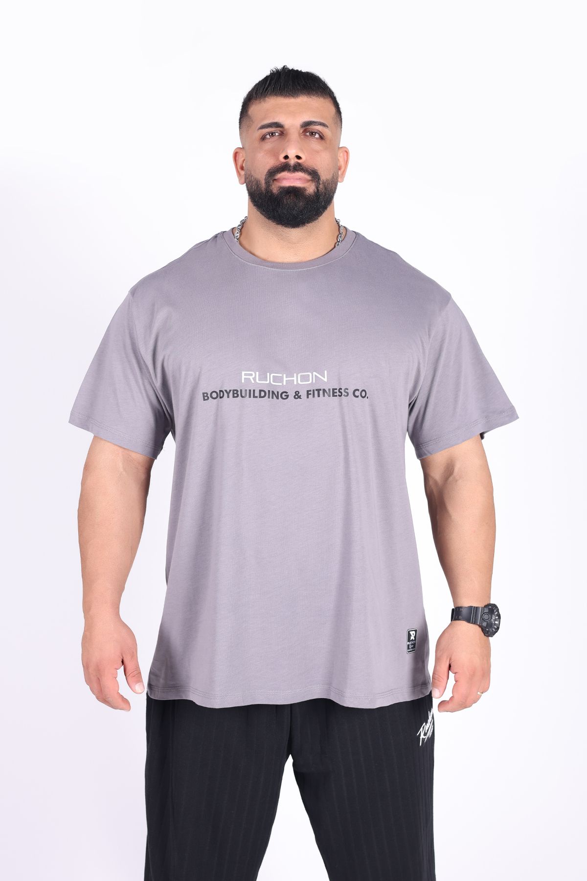 RUCHON NUTRITION Oversize Erkek Tişört Inside You Spor Giyim Antrenman Tarzı Günlük Kullanım