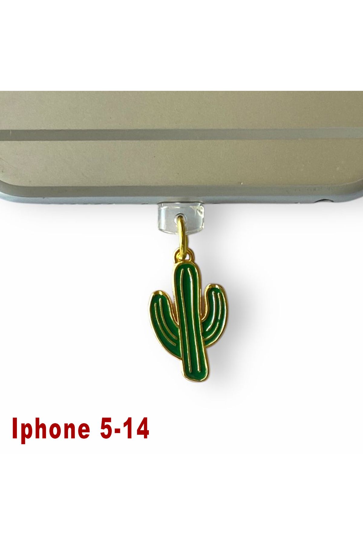 BK Design Iphone 5-14 Çelik Takı Figürlü Telefon Şarj Portu Toz Tıpası Toz Tıkacı Charm IPGL4016