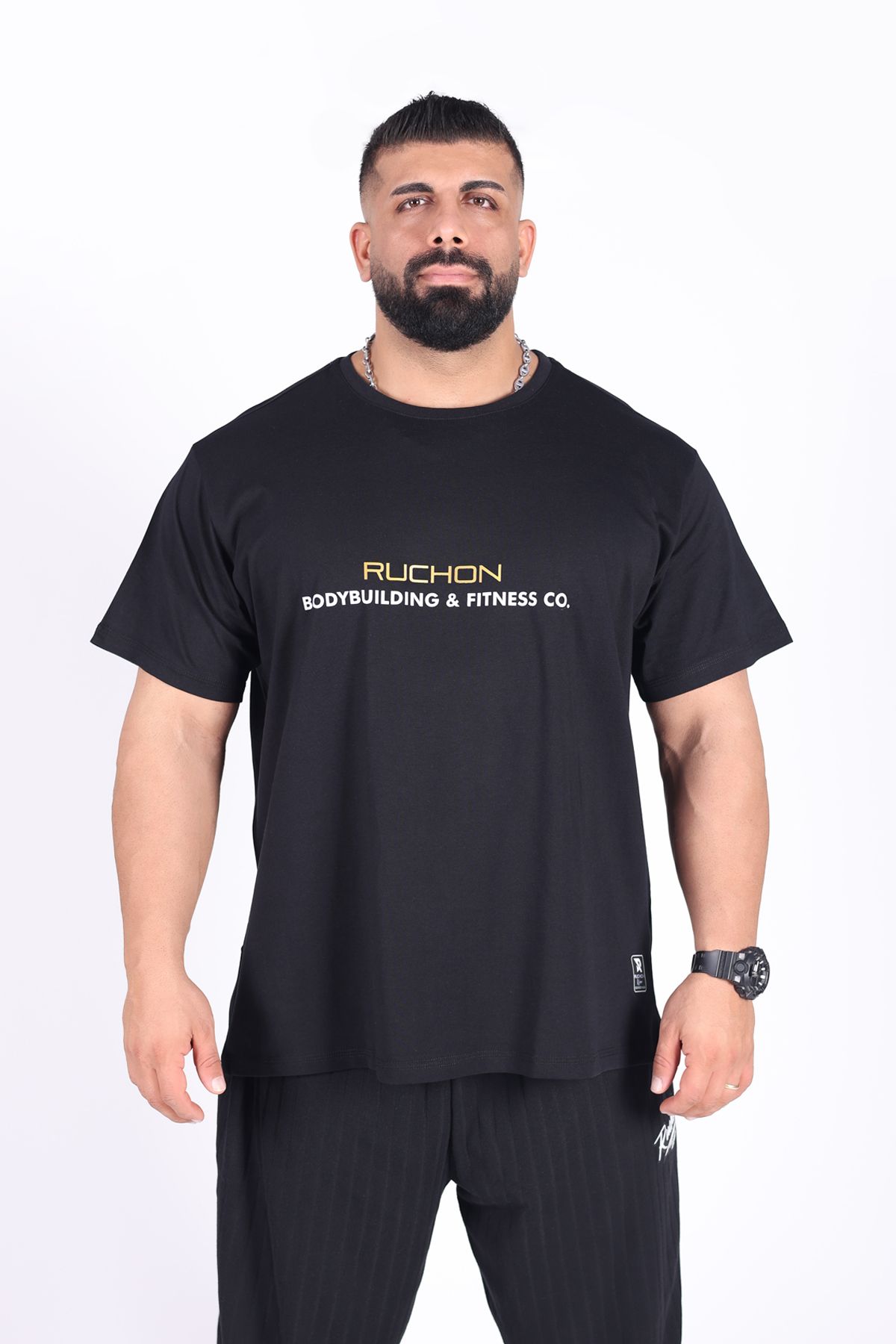 RUCHON NUTRITION Oversize Erkek Tişört Inside You Spor Giyim Antrenman Tarzı Günlük Kullanım