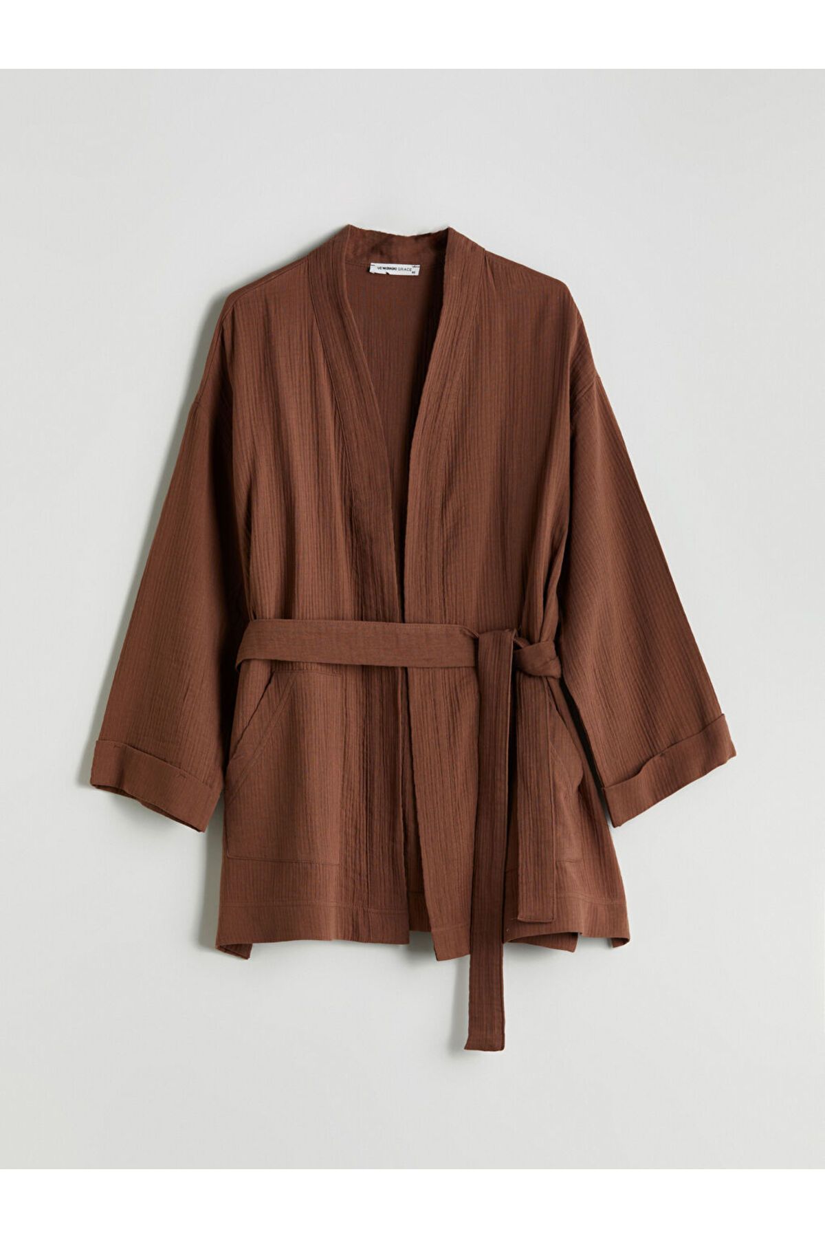 LC Waikiki Şal Yaka Dokulu Kadın Kimono