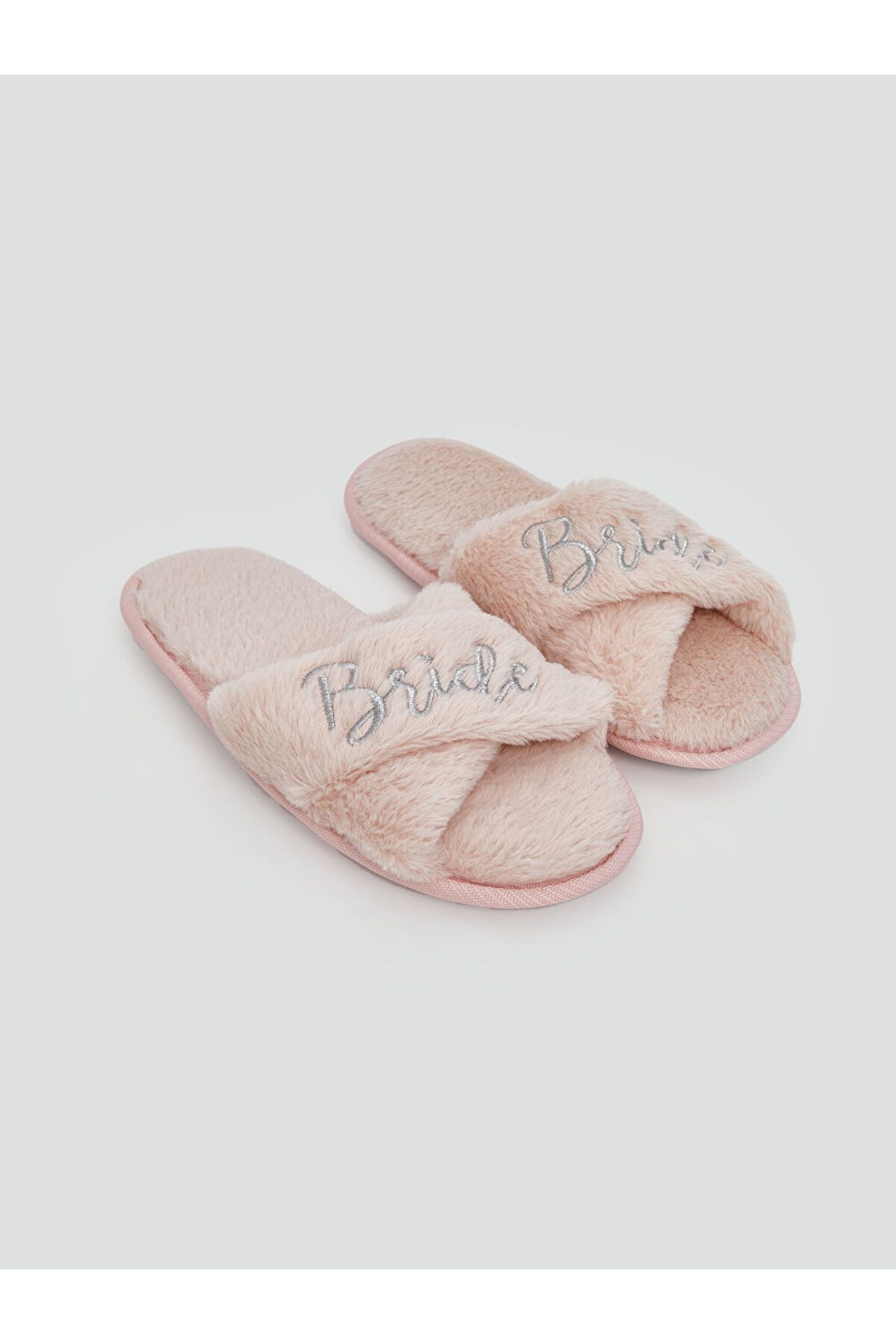 LC Waikiki LCW STEPS Pembe Barbie Nakışlı Kadın Pelüş Ev Terliği