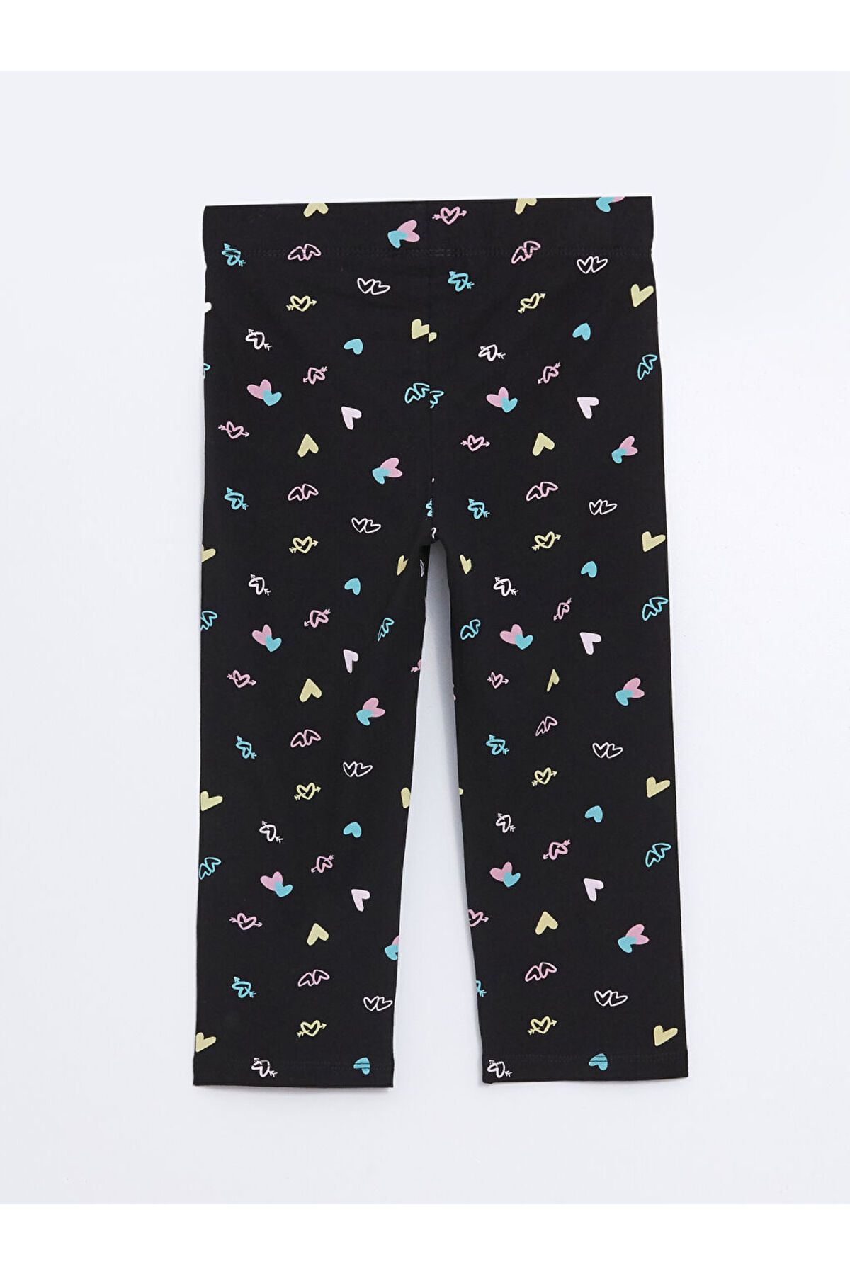 LC Waikiki-Girl's Printed 3/4 Length Leggings with Elastic Waist 2
