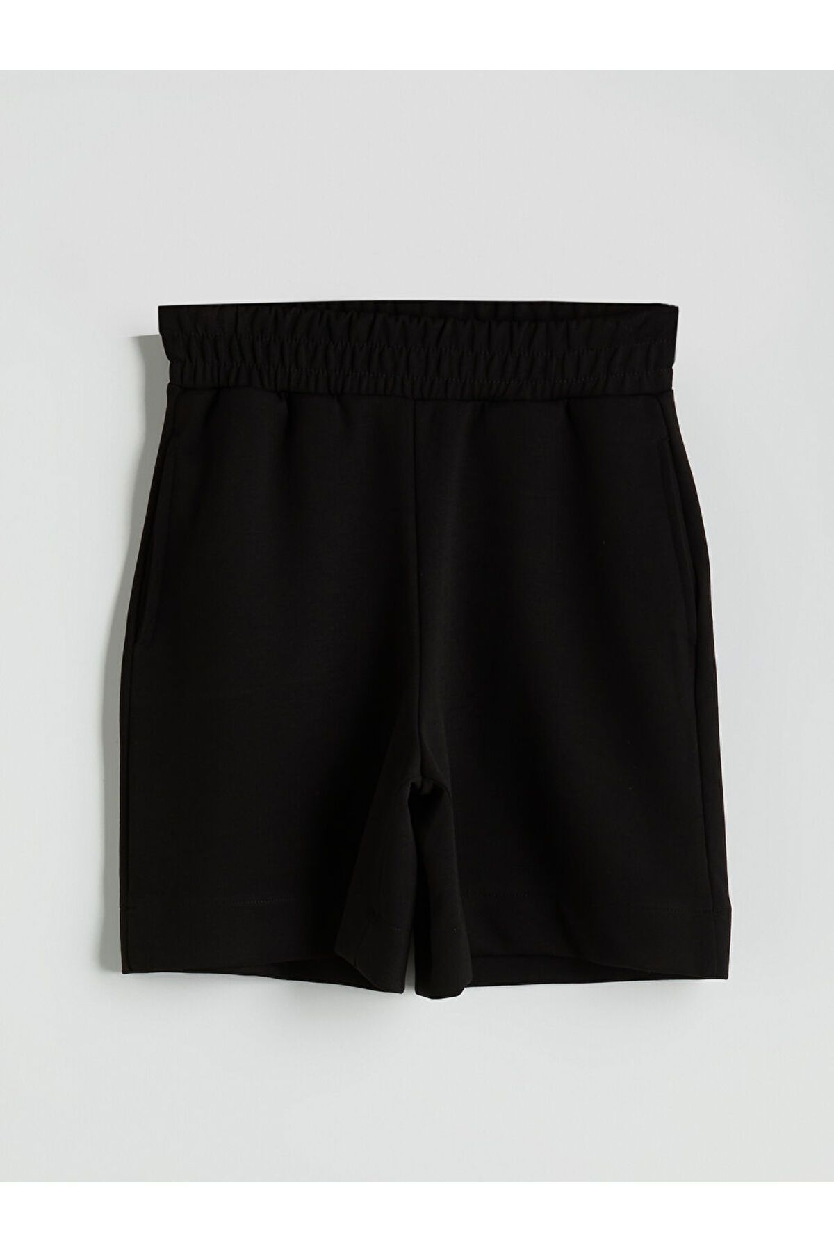 LC Waikiki-Sparkling Selections from Shining Store |   Black Women's Shorts with Elastic Waist 5