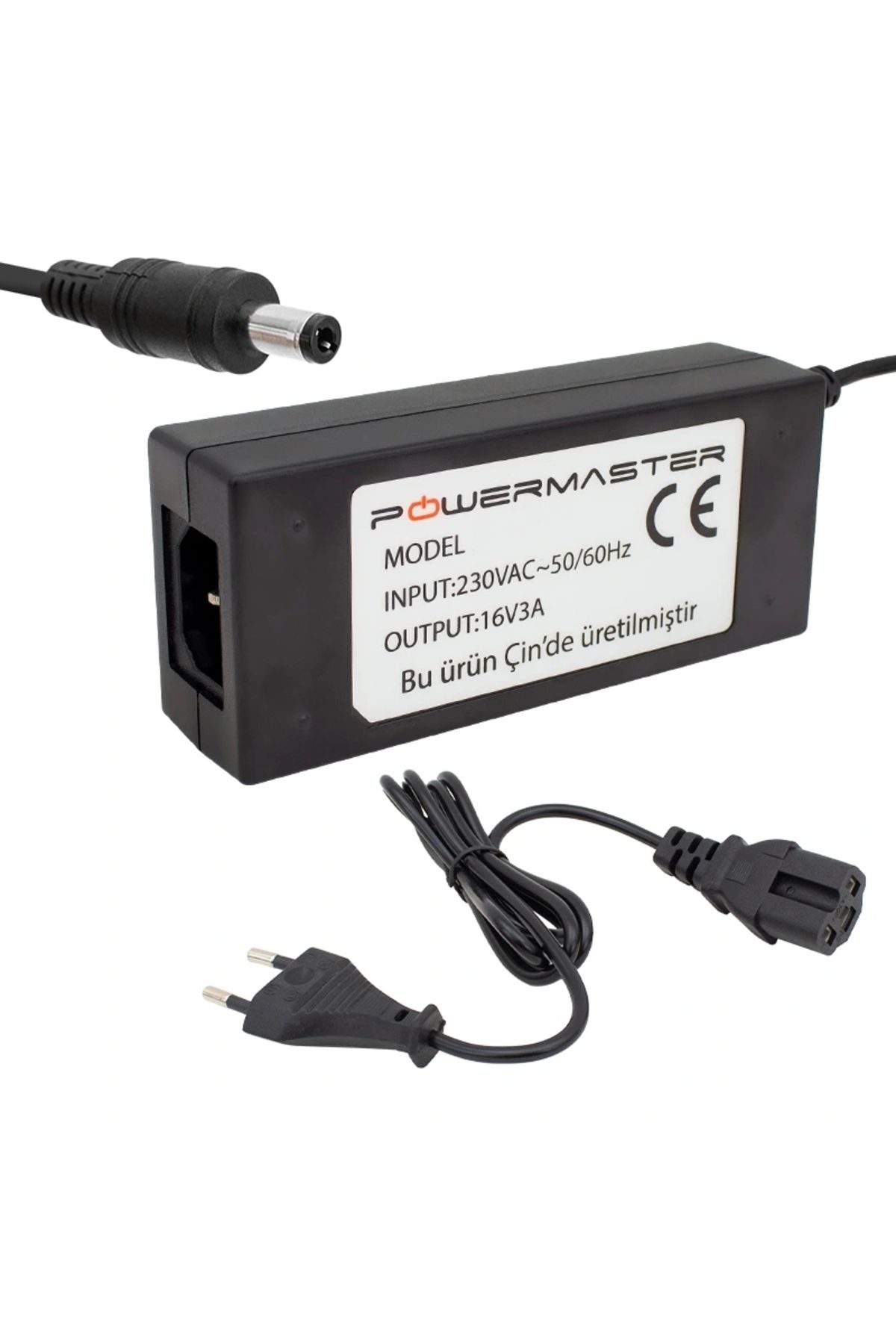 ALFA AKSESUAR 03 16 Volt 3 Amper Plastik Kasa Masaüstü Santral Adaptörü 5.5*2.5 Uçlu
