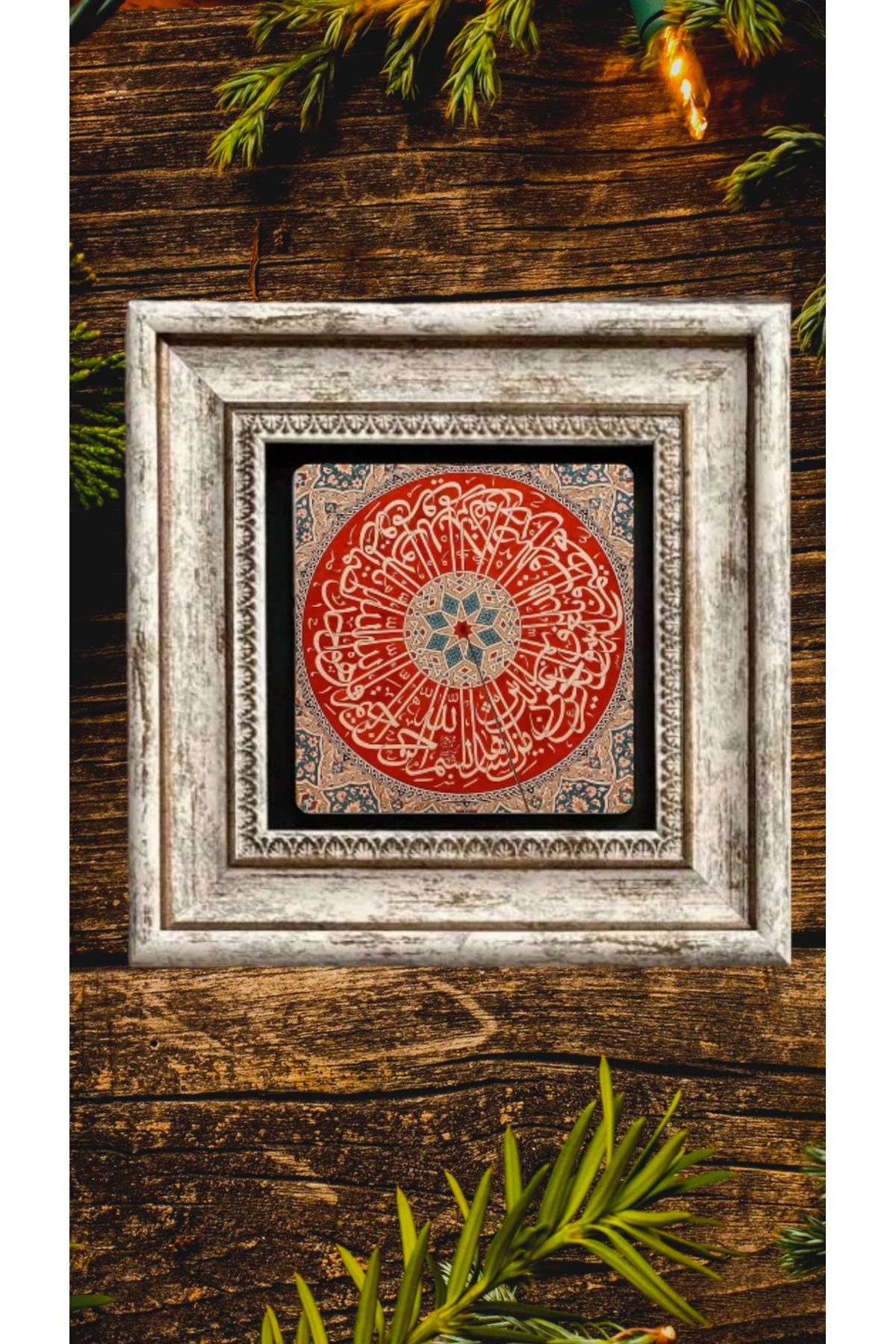 STONEVİVEART Çerçeveli Taş Tablo 20x20 Cm Duvar Dekoru