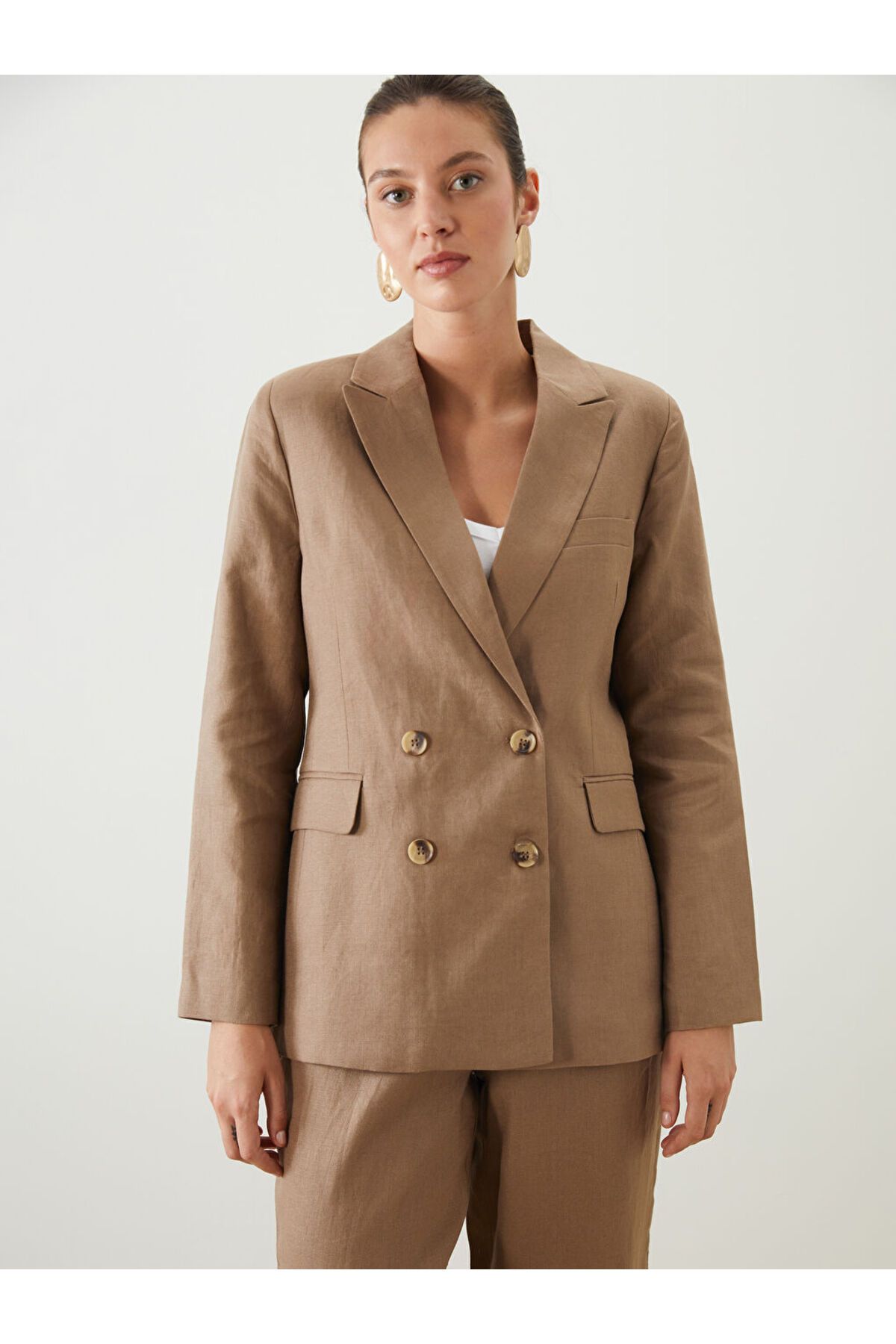 LC Waikiki Keten Kadın Blazer Ceket