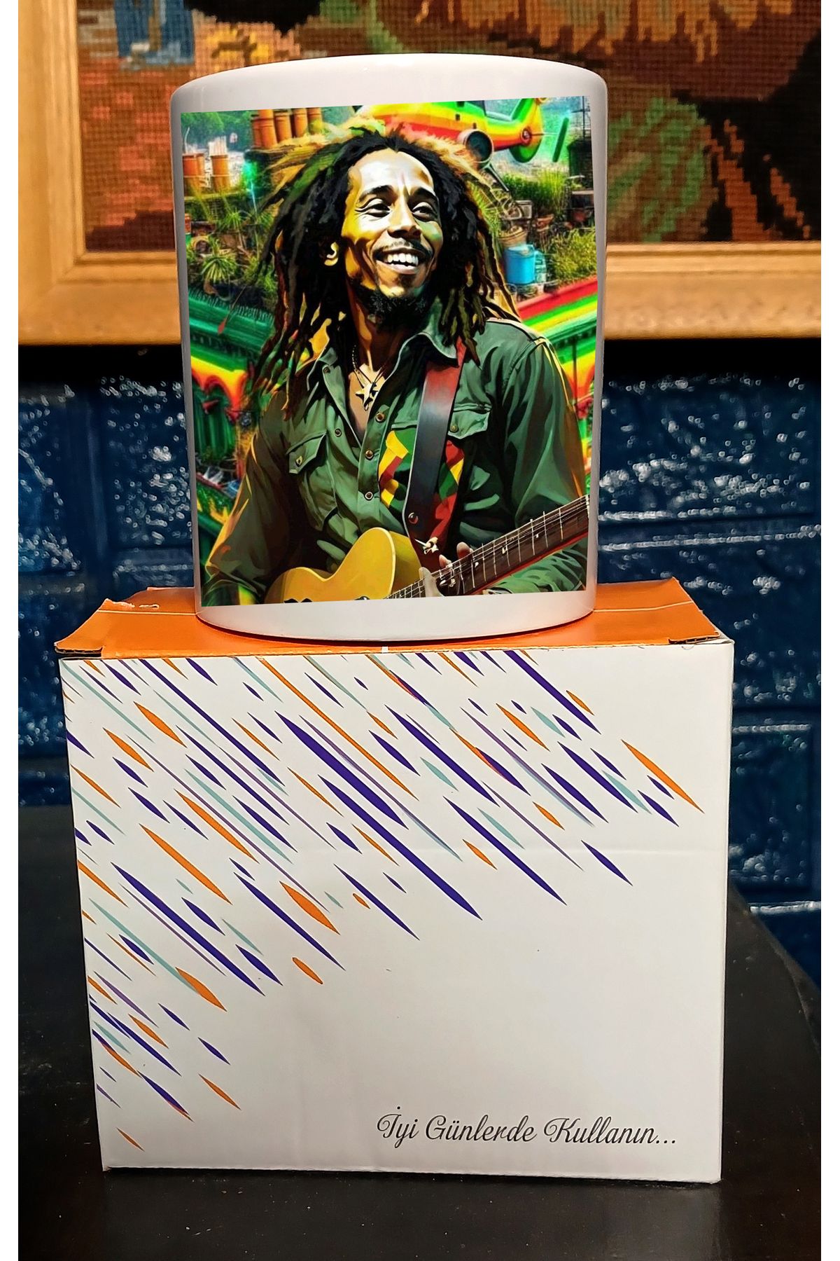 huuart Bob Marley Özel Baskılı Kupa Bardak