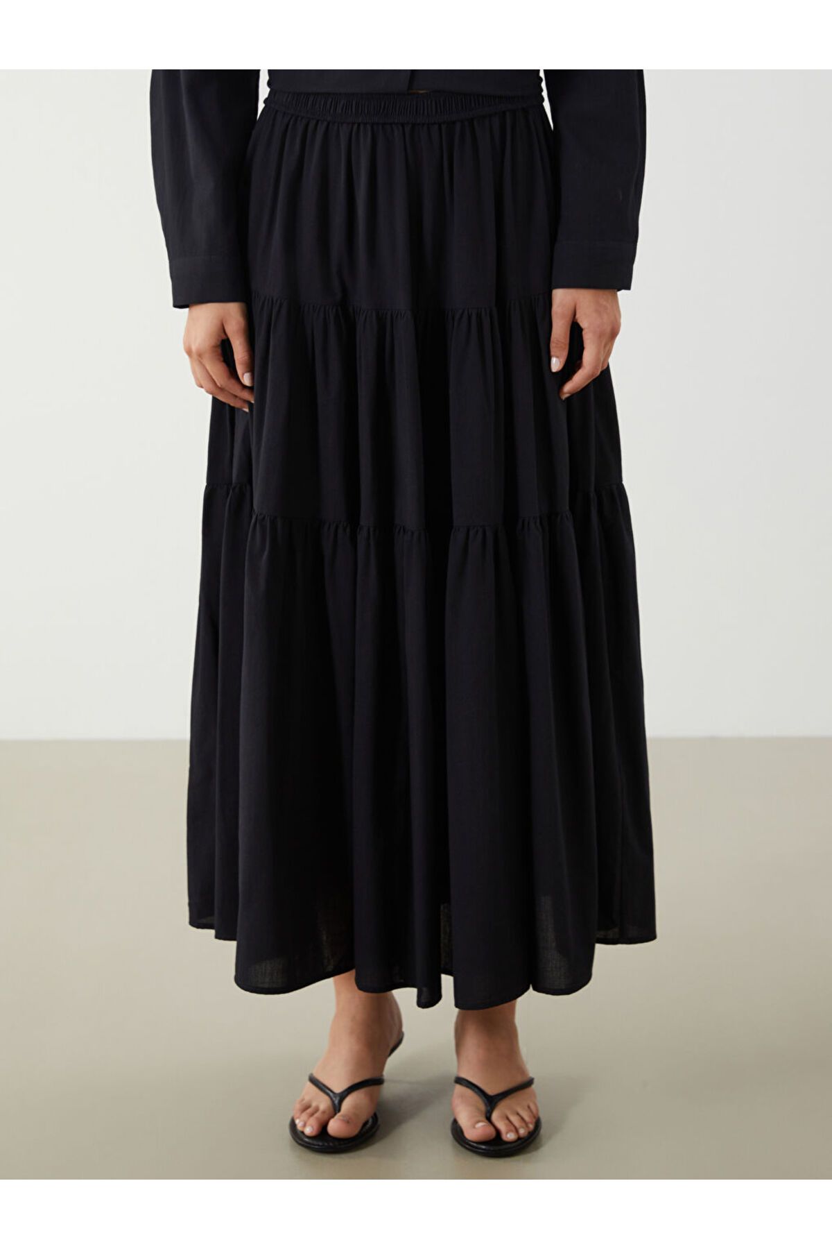 LC Waikiki-Folded Skirt with Elastic Waist 2