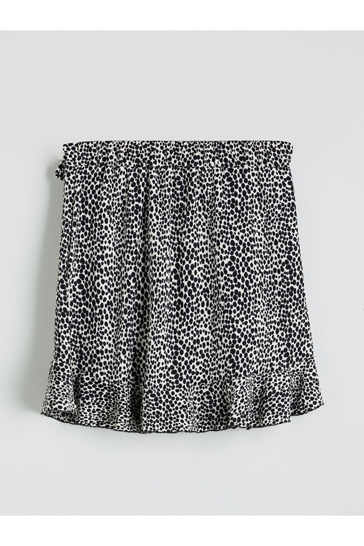 LC Waikiki-Patterned Ruffled Mini Skirt with Elastic Waist 6