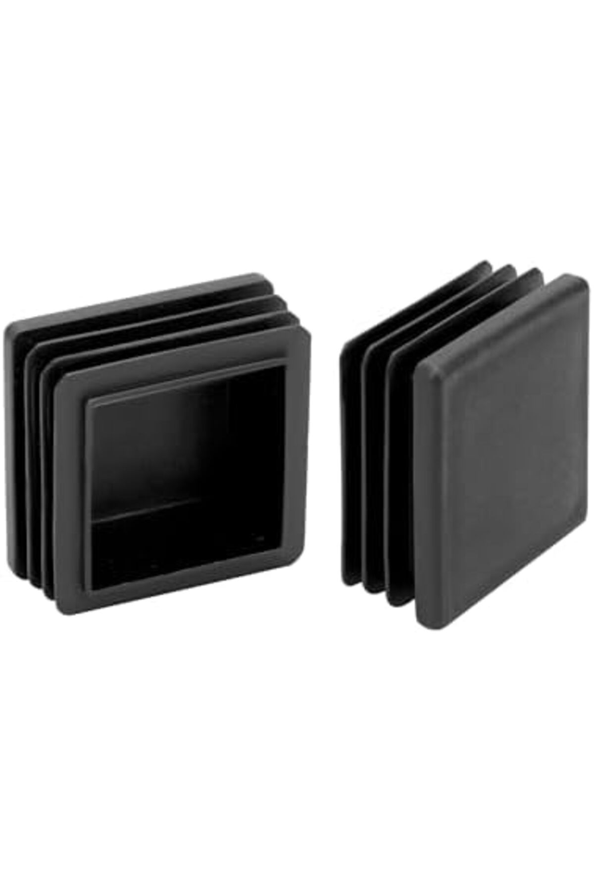 GENERAL-QWORK 20 PCS 40 x 40 mm Black Plastic Square Plugs for Square Tube, Anti-Scratch, Rectangular End Pl 8