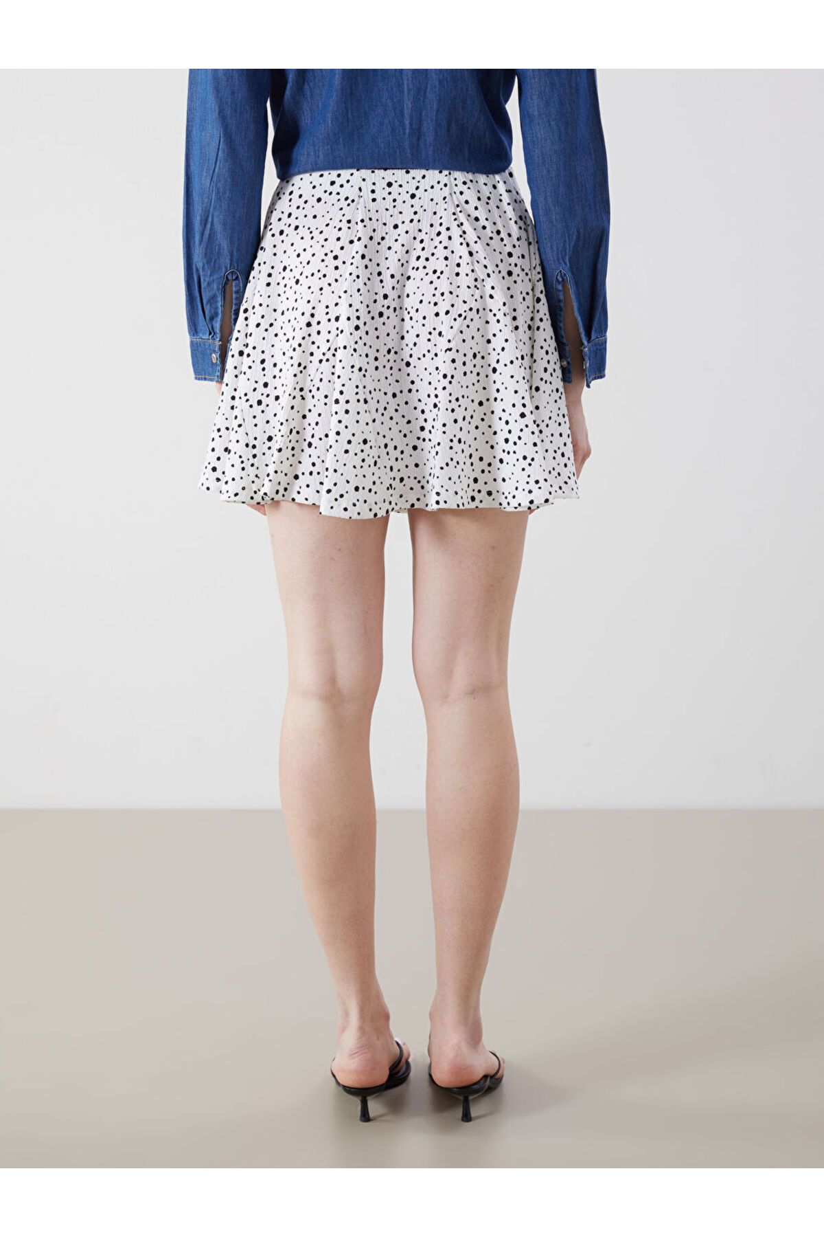 LC Waikiki-Patterned Mini Skirt with Elastic Waist 4