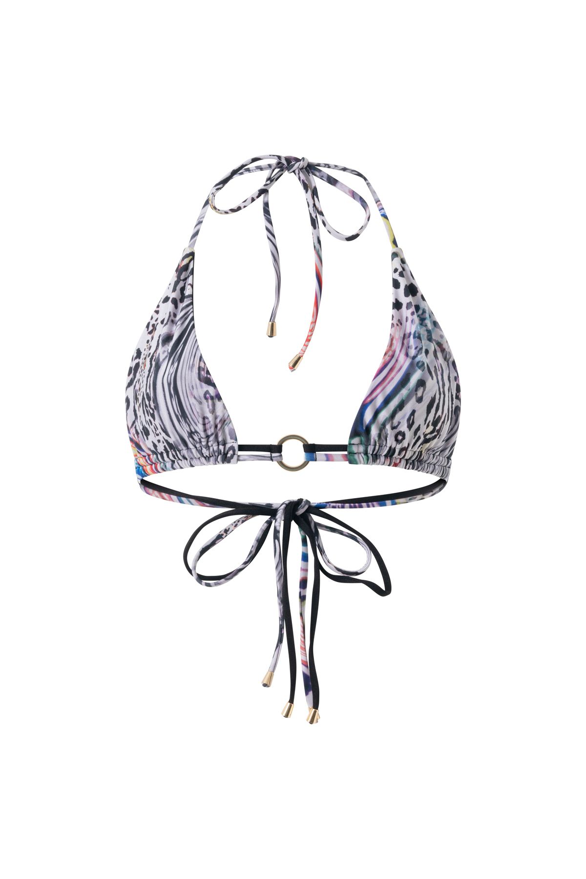 NARC Mia Zebra Üçgen bikini Üst