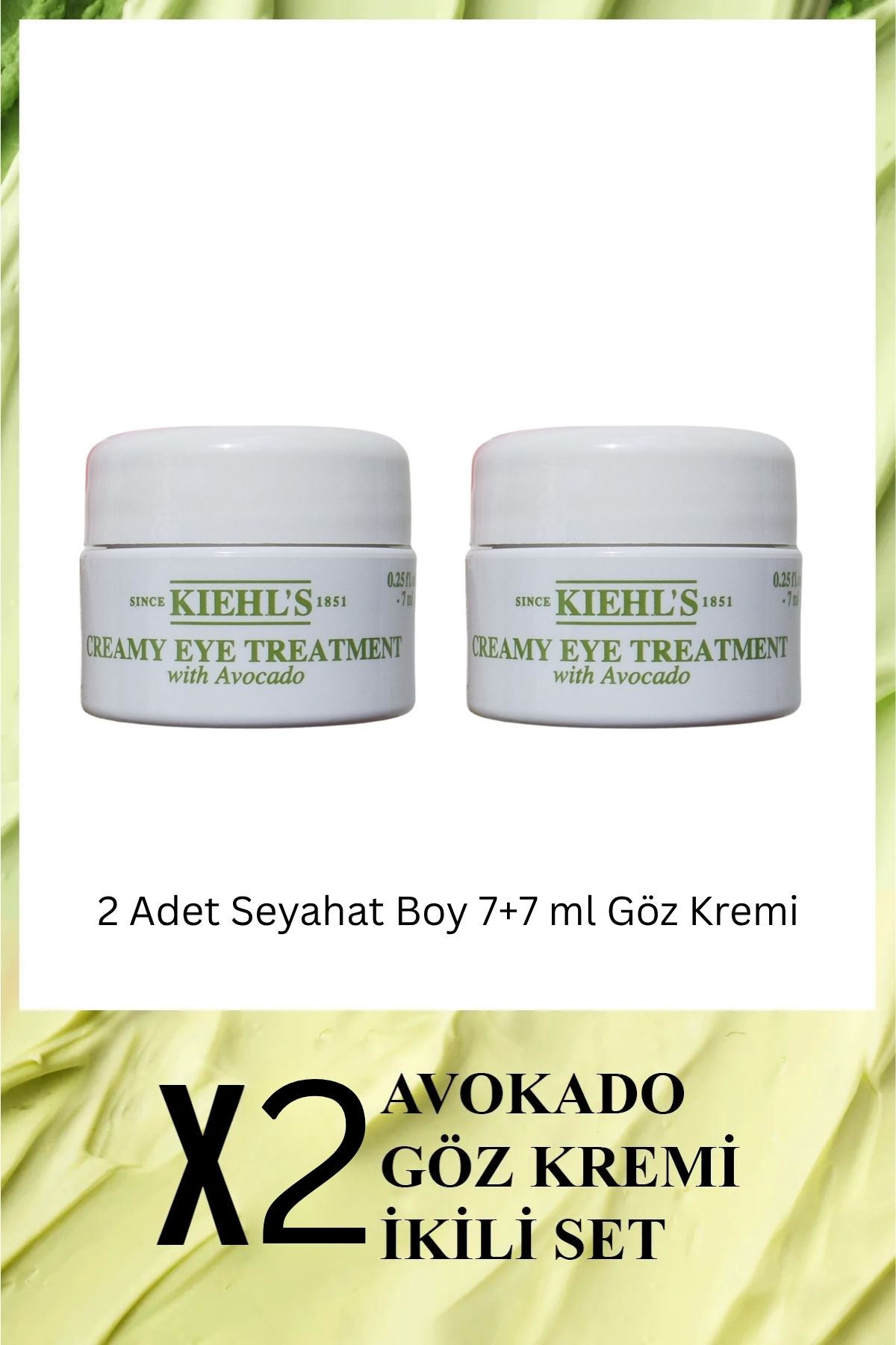 Kiehl's Avokado Göz Kremi Nem Ikilisi Tatil Seti Set