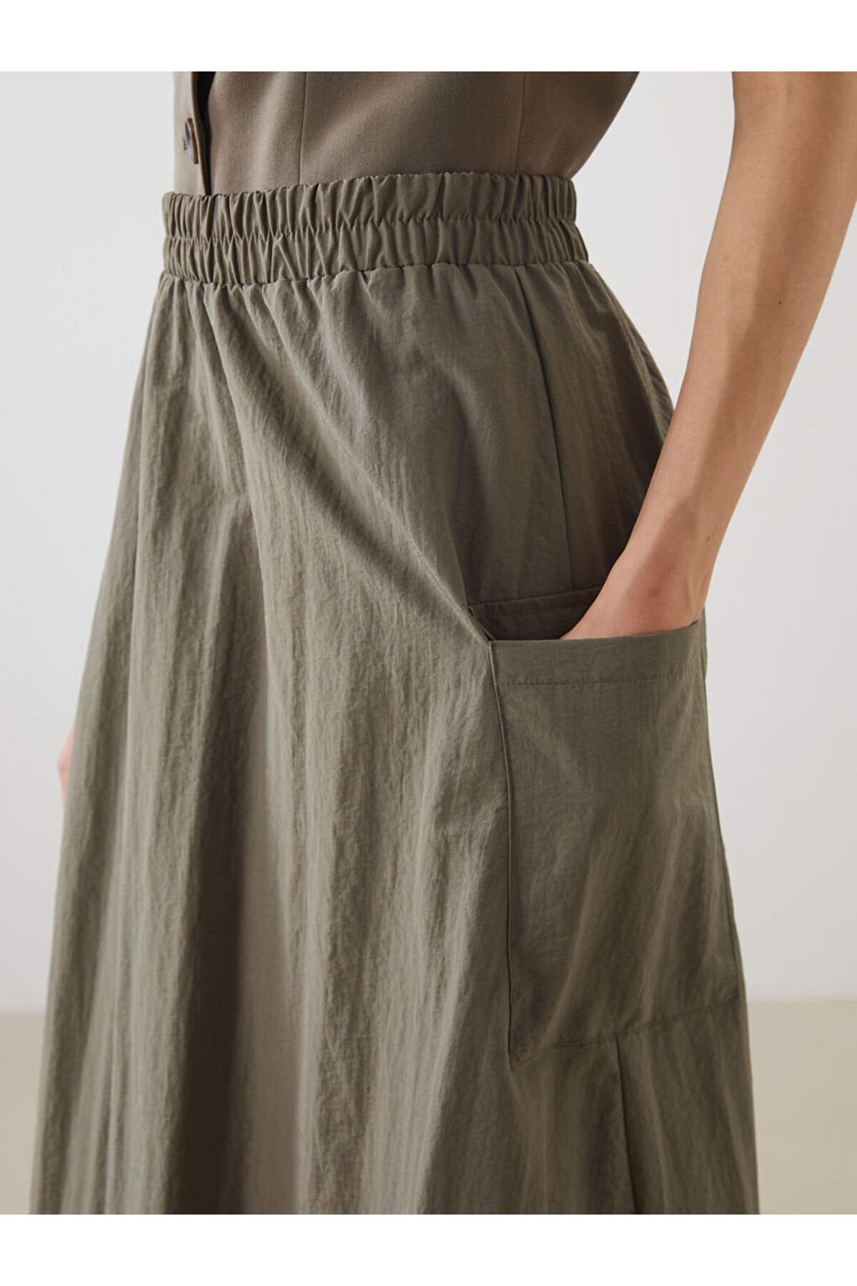 LC Waikiki-A-Line Skirt with Elastic Waist 3