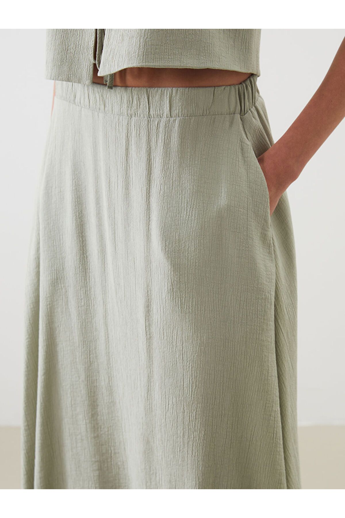 LC Waikiki-A-Line Skirt with Elastic Waist 3