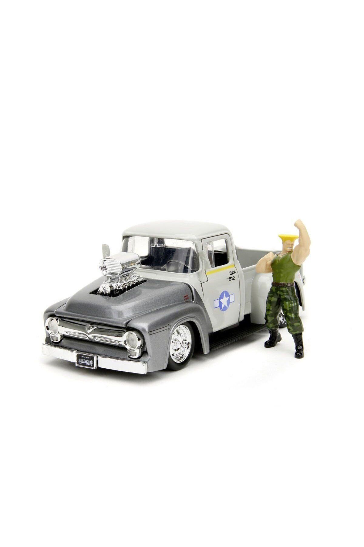 estevia 253255057 Jada Street Fighter 1956 Ford Pickup 1:24 Yeni!!!