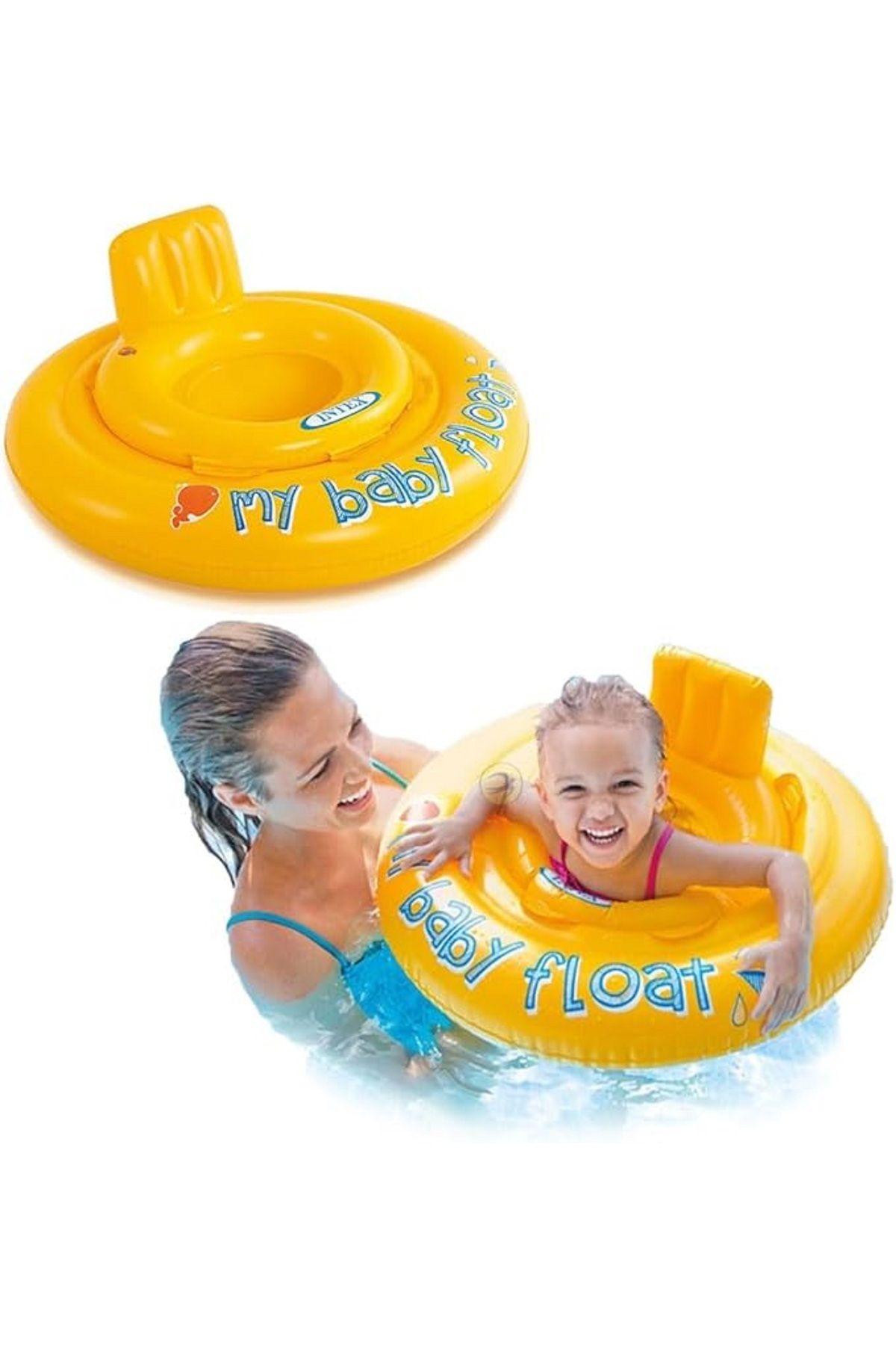 MAİN SHOP Intex Bebekler için Oturmalı ve Yaslanmalı Can Simidi Havuz Deniz Simidi 70 cm 6+12 AYLIK M-56585