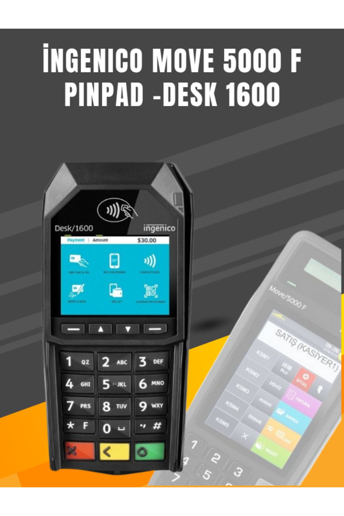 ingenico İngenico Move 5000 F Pinpad -Desk 1600