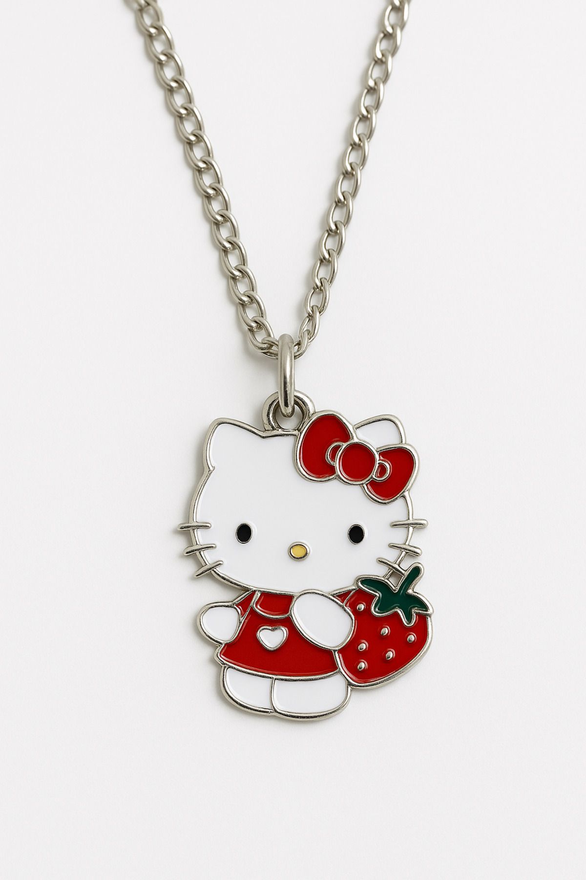 MakeWell Hello Kity Cinnammaroll Tasarımlı Gümüş Renkli Çocuk Kolyeleri