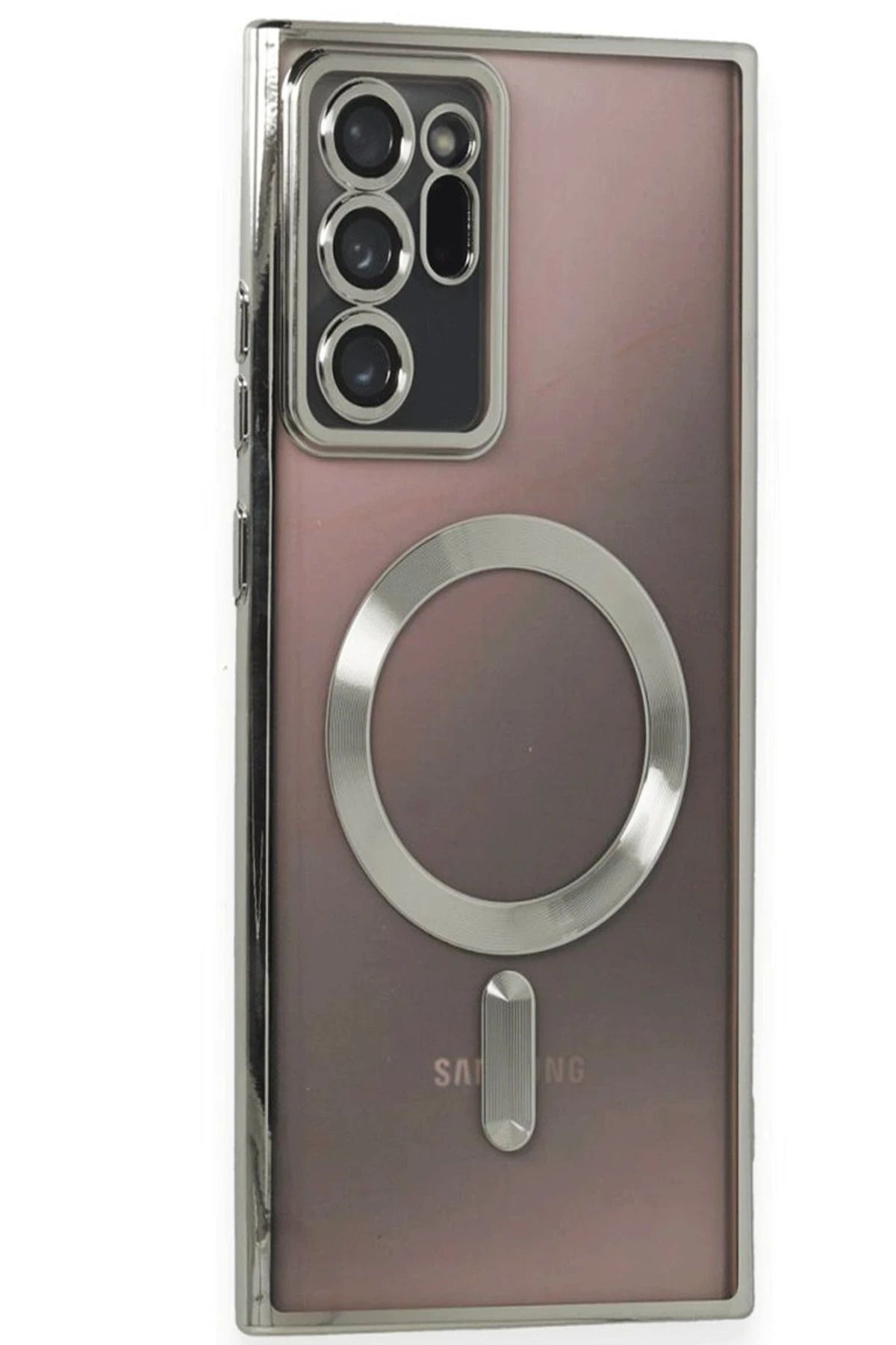 NewFace Samsung Galaxy Note 20 Ultra Kılıf Kross Magneticsafe Kapak - Titan Gri YNSMR