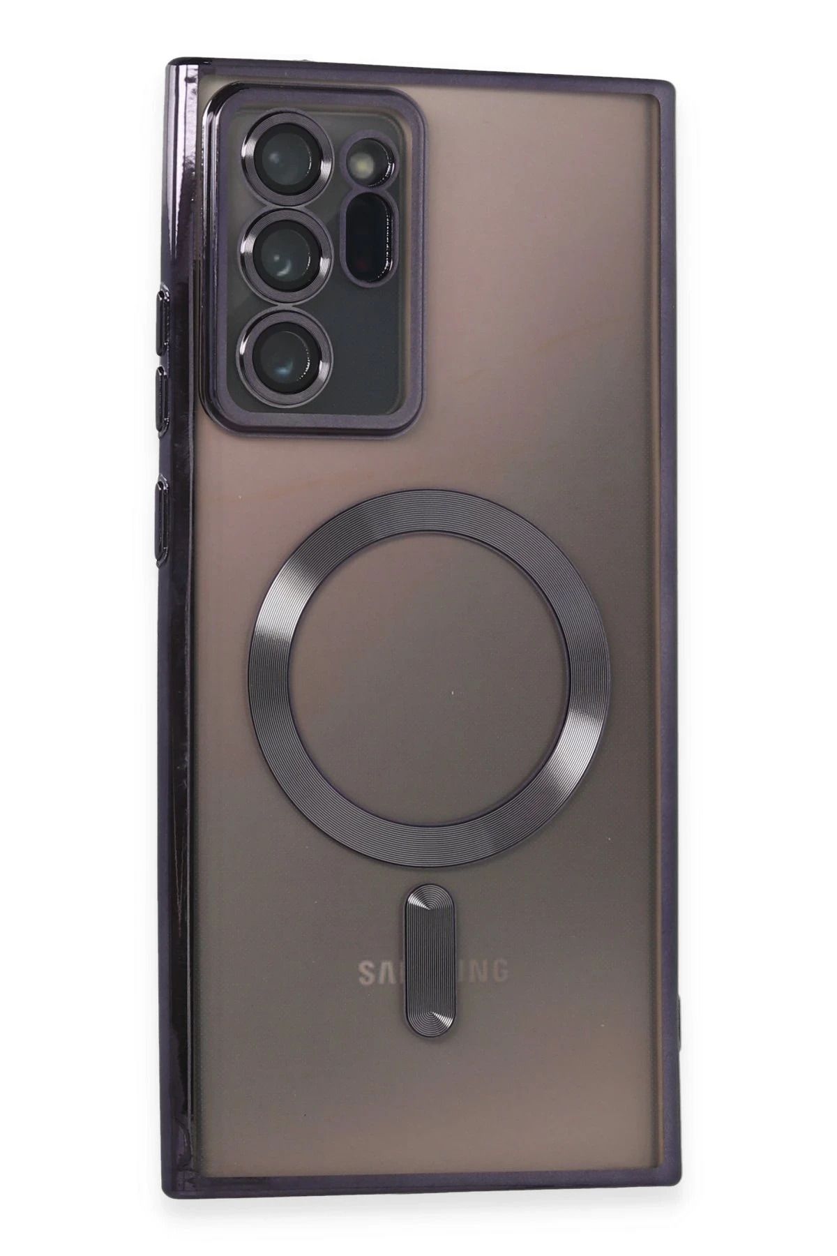 NewFace Samsung Galaxy Note 20 Ultra Kılıf Kross Magneticsafe Kapak - Mor YNSMR
