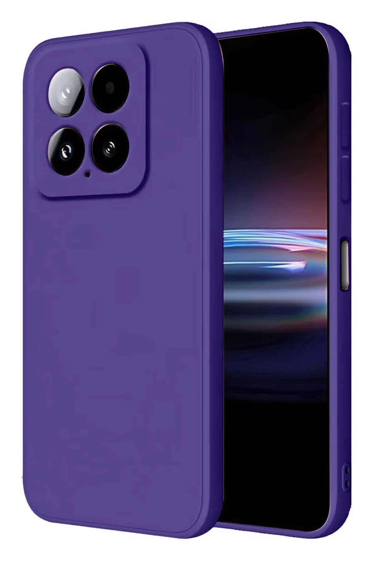 cepmoda (Xiaomi) Mi 14T Telefon Kılıfı - Lansman, iÇi Süet/Kadife, Soft v2 - MOR